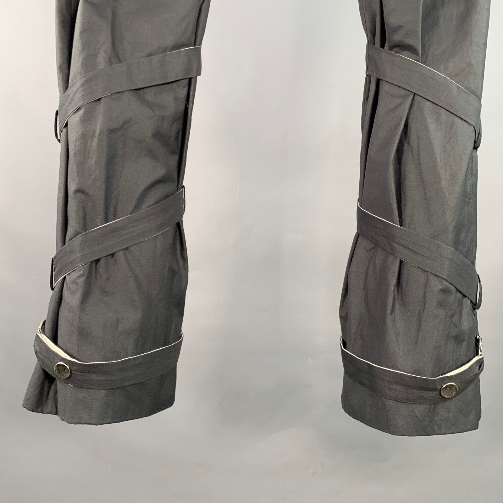Gucci Size 30 Grey Cotton Blend Super Skinny Bondage Casual Pants Size US 30 / EU 46 - 4 Thumbnail