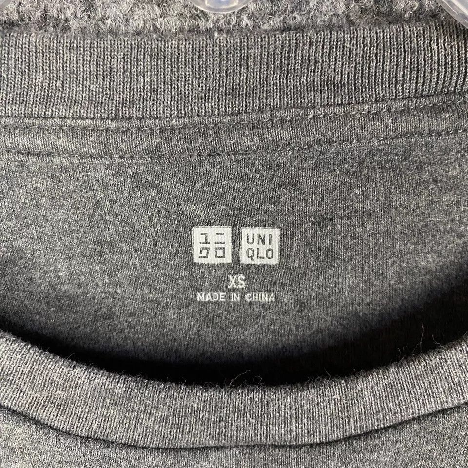 Uniqlo Uniqlo T-Shirt Women's XS Long Sleeve 100% Cotton Gray Size XS / US 0-2 / IT 36-38 - 3 Thumbnail