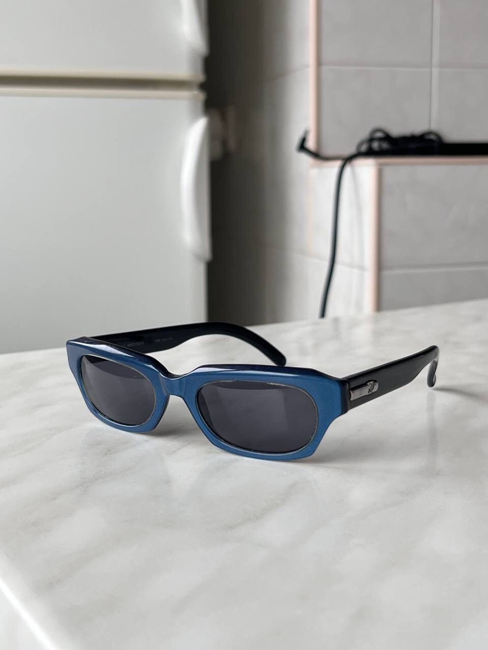 United Colors Of Benetton Rare United Colors Of Benetton Blue Sunglasses Italy Style Size ONE SIZE - 2 Thumbnail