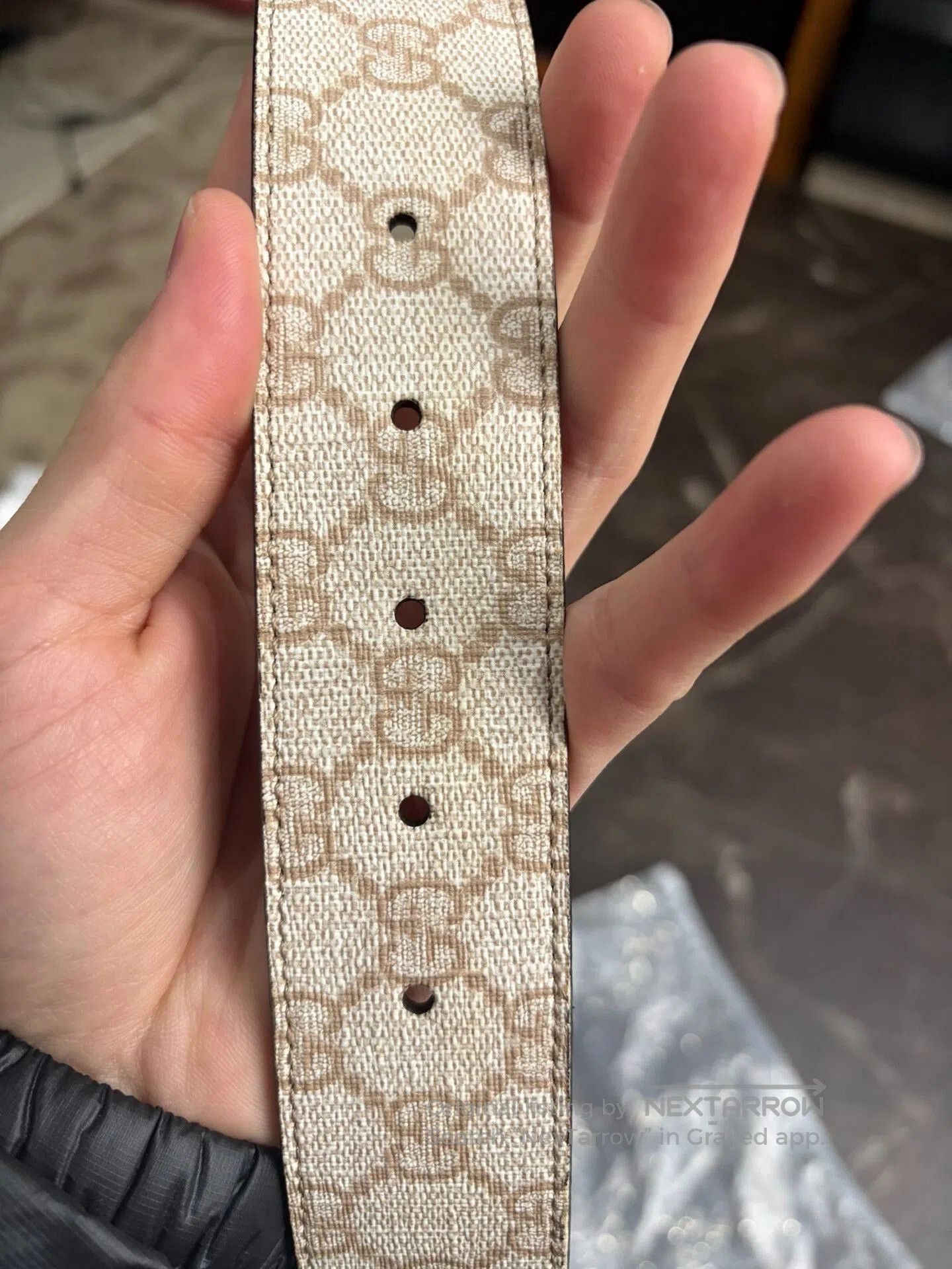 Gucci Gucci Classic G Embossed Belt. Size ONE SIZE - 7 Thumbnail