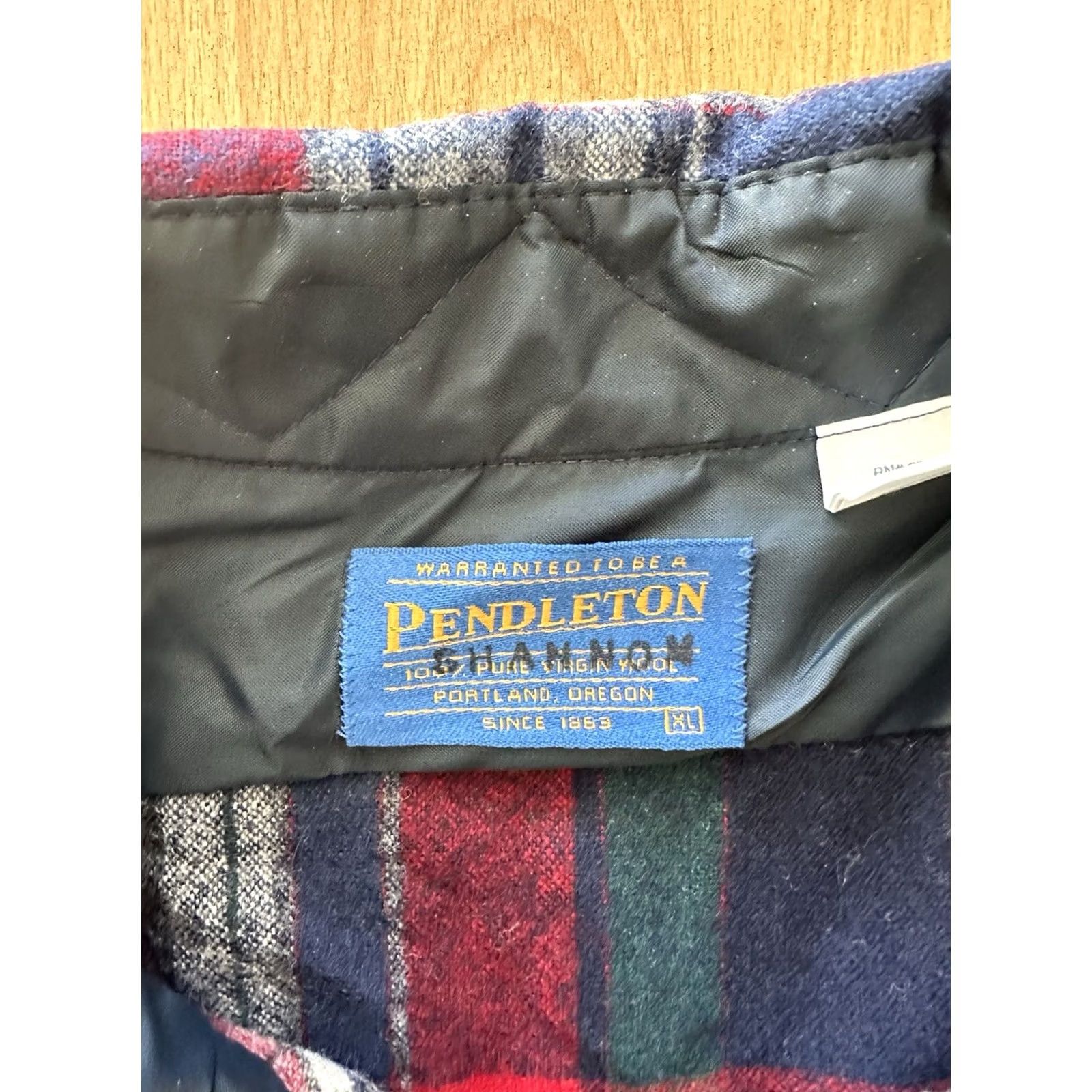 Pendleton VINTAGE Pendleton 100% Virgin Wool Shirt Mens XL Blue Plaid Made In USA 80’s Board Shirt Button-Up Long Sleeve Size US XL / EU 56 / 4 - 2 Thumbnail