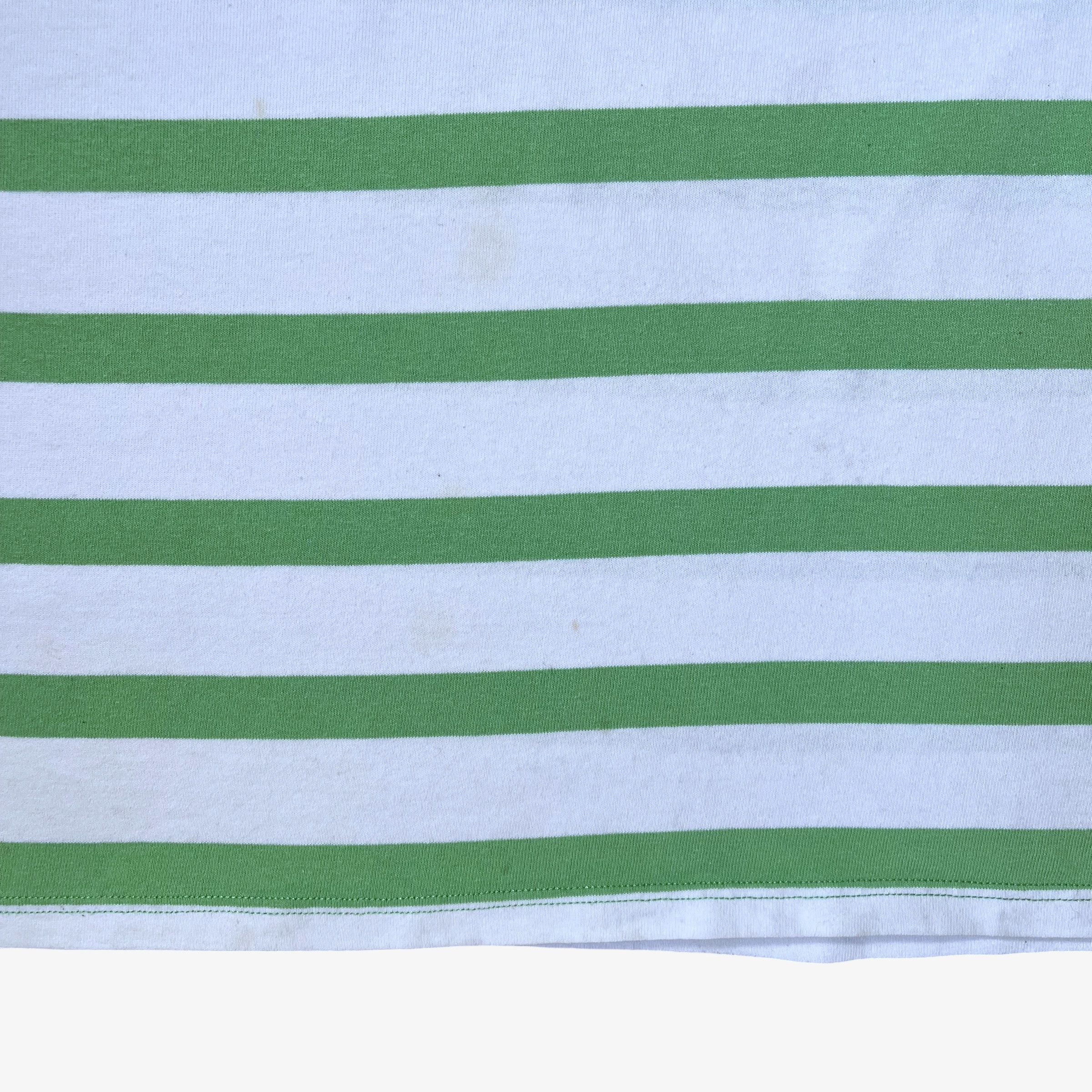 Ralph Lauren Vintage 90s Polo Ralph Lauren Green Striped Rugby Shirt Size US L / EU 52-54 / 3 - 5 Thumbnail
