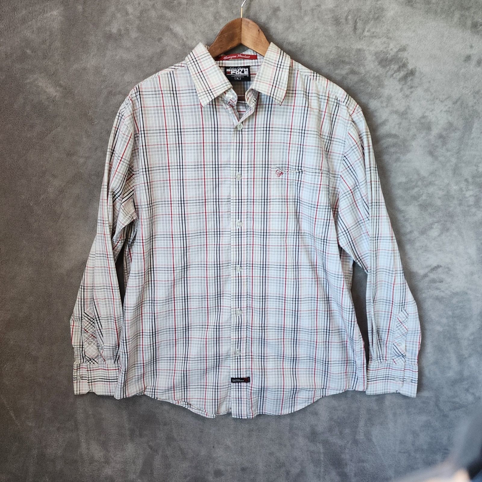 Southpole Southpole Grid Plaid Shirt Men's Large Y2K Size US L / EU 52-54 / 3 - 1 Thumbnail