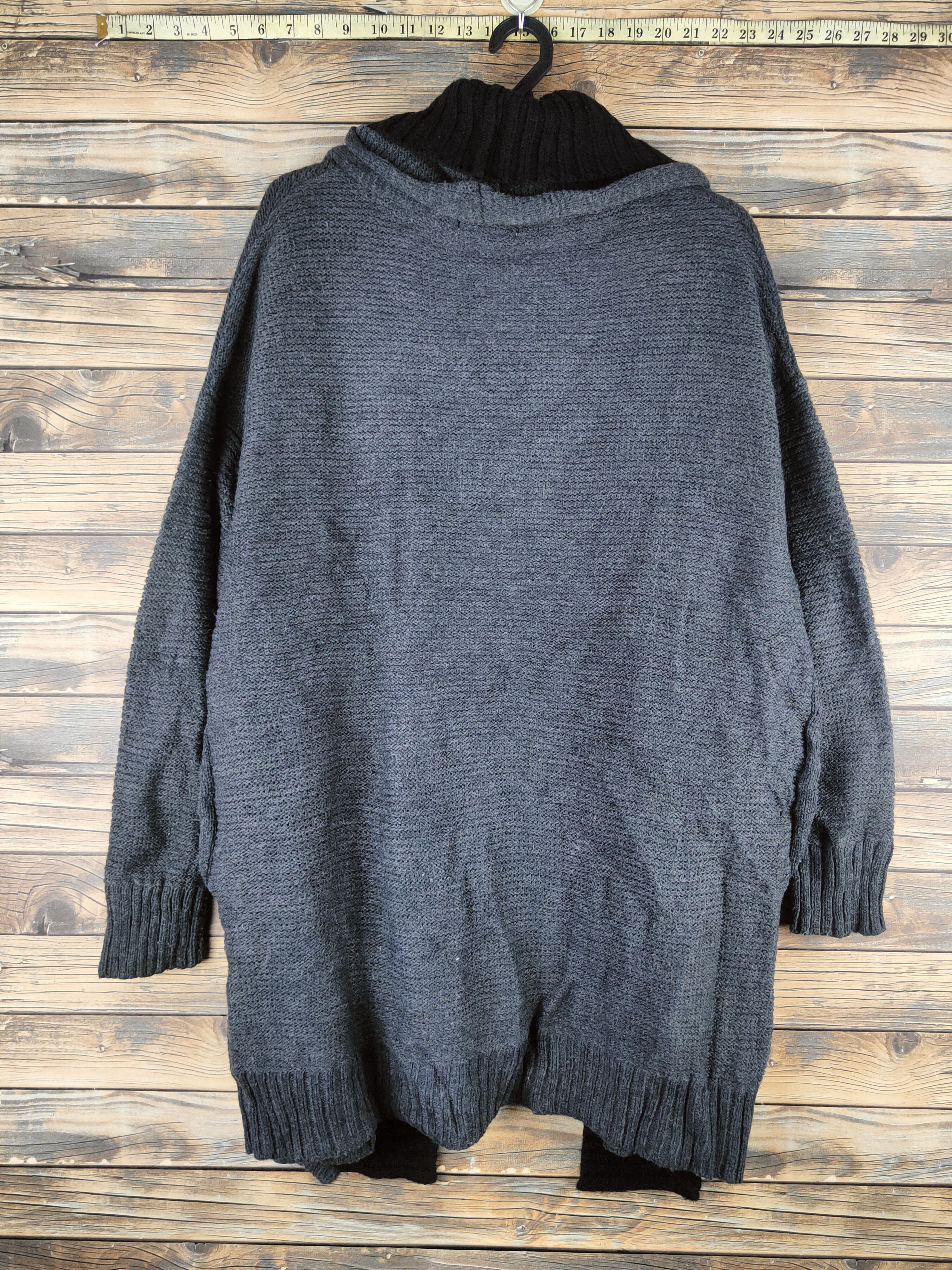 Japanese Brand DL And Search Dark Gray Knitwear Long Cardigans #46-600 Size US M / EU 48-50 / 2 - 7 Thumbnail