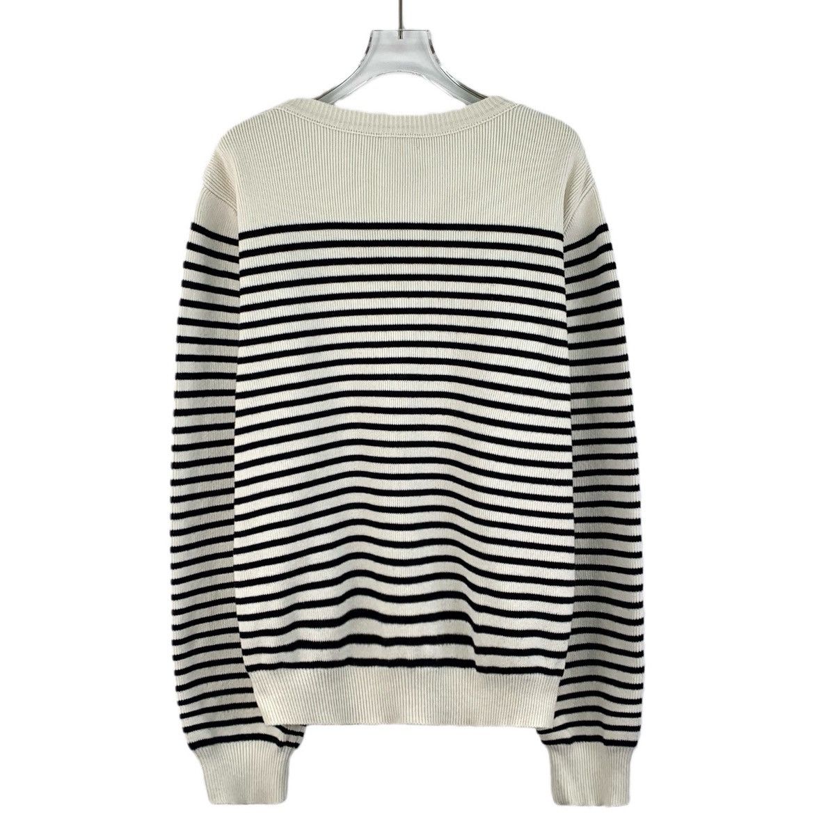 Celine Celine Color-block Striped Long Sleeve Knit Sweater K26WX Size XL / US 12-14 / IT 48-50 - 2 Thumbnail