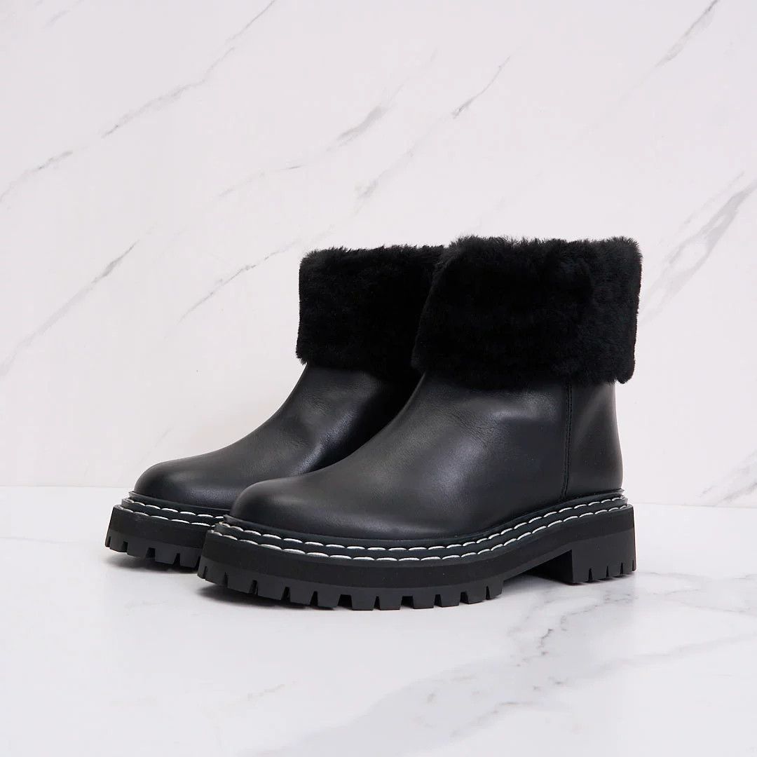 Proenza Schouler Proenza Schouler Women's Fur Ankle Boots Size US 6 / IT 36 - 1 Thumbnail