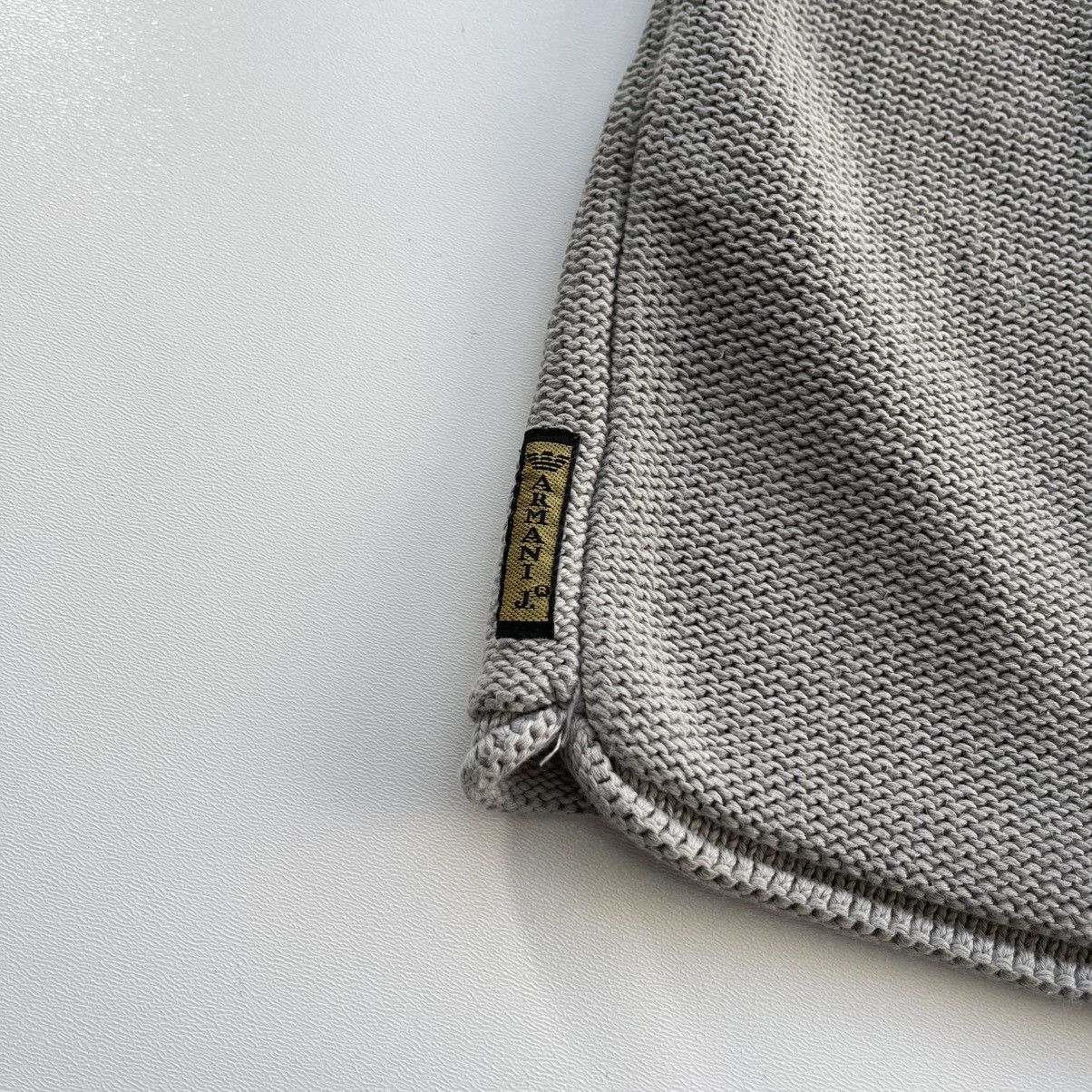 Armani × Emporio Armani × Vintage Armani Jeans Vintage Cotton Knit Sweater Grey Made in Italy Size US XL / EU 56 / 4 - 7 Thumbnail