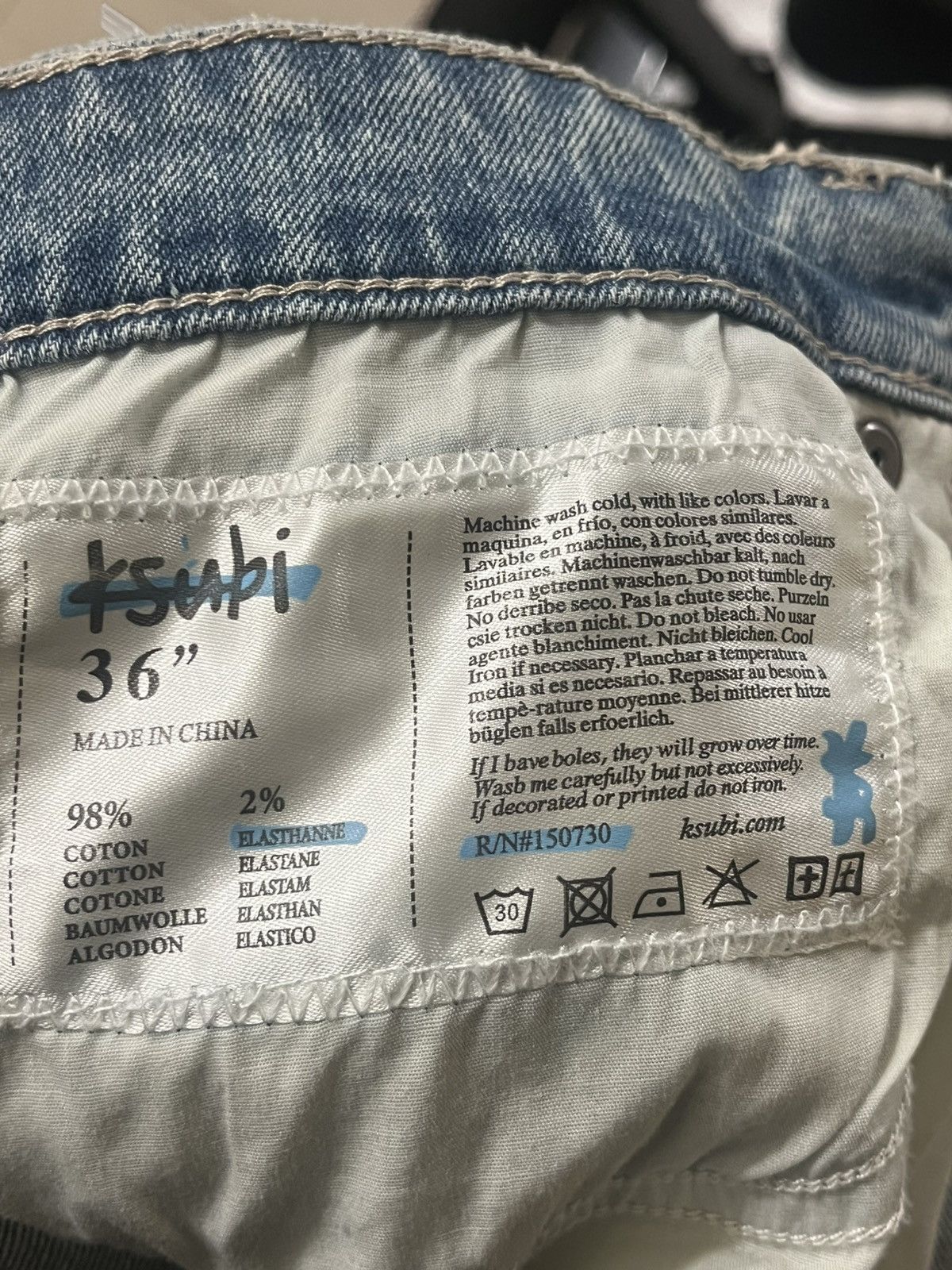 Ksubi Ksubi Grafitti Marker Jeans Sz 36 Size US 36 / EU 52 - 11 Thumbnail