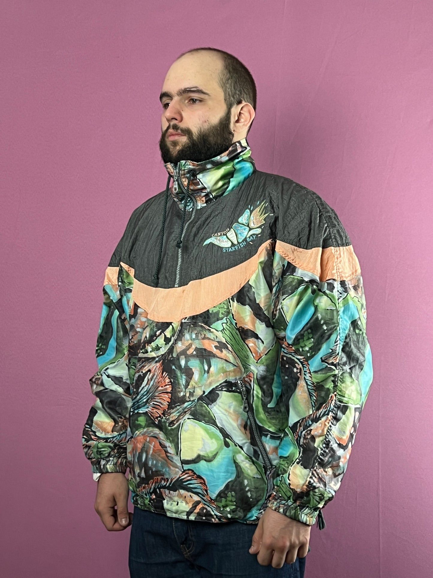 Other 90s Loffler Vintage Men's 1/4 Zip Windbreaker Jacket - XL Size US XL / EU 56 / 4 - 1 Thumbnail