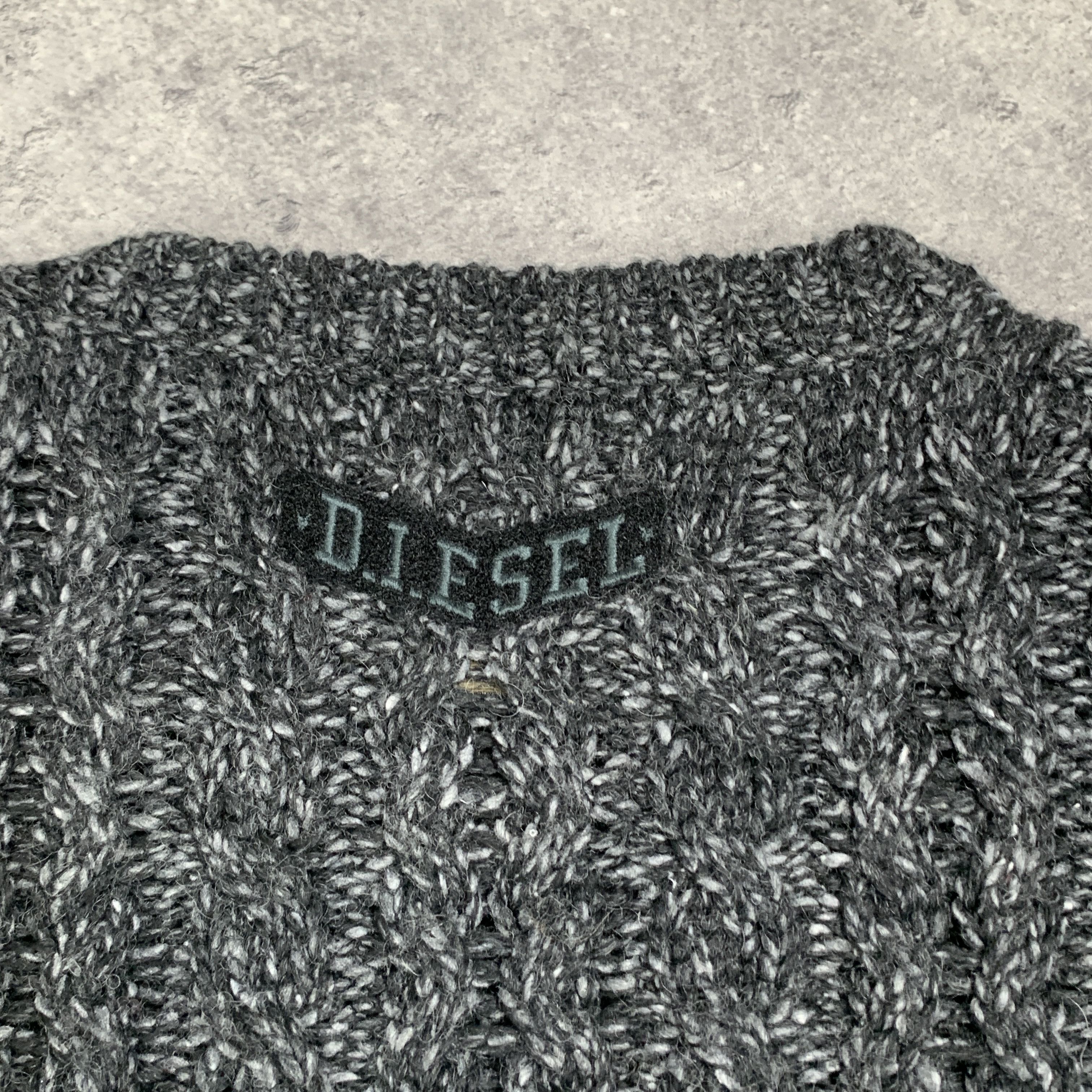 Diesel Diesel vintage gray wool sweater - XL Size US XL / EU 56 / 4 - 3 Thumbnail