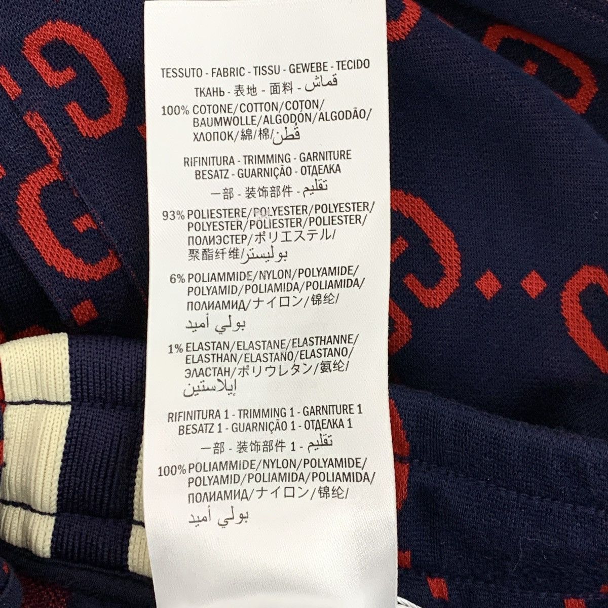 Gucci Gucci Navy All-over Logo Jacquard Cotton Casual Pants K26WX Size 27" / US 4 / IT 40 - 8 Thumbnail