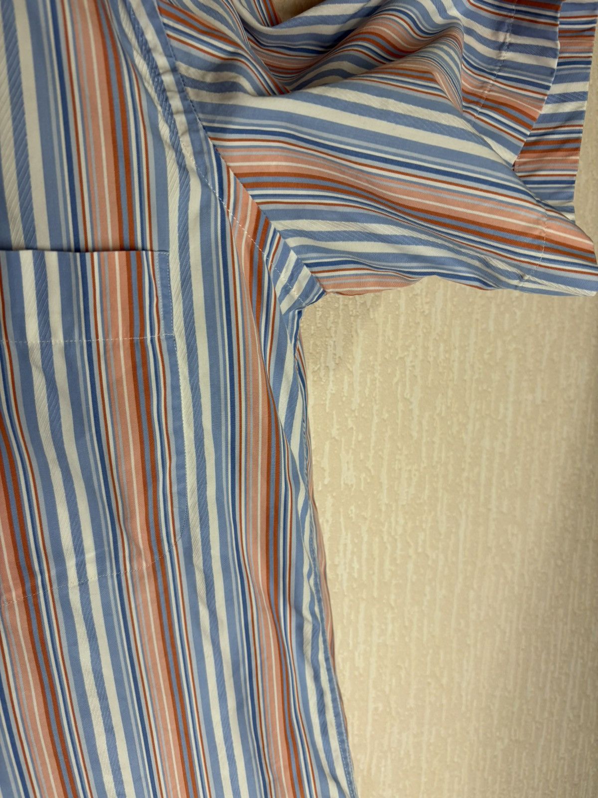 Etro Etro Milano Men's Multicolor Striped Shirt Short Sleeve Size US M / EU 48-50 / 2 - 5 Thumbnail