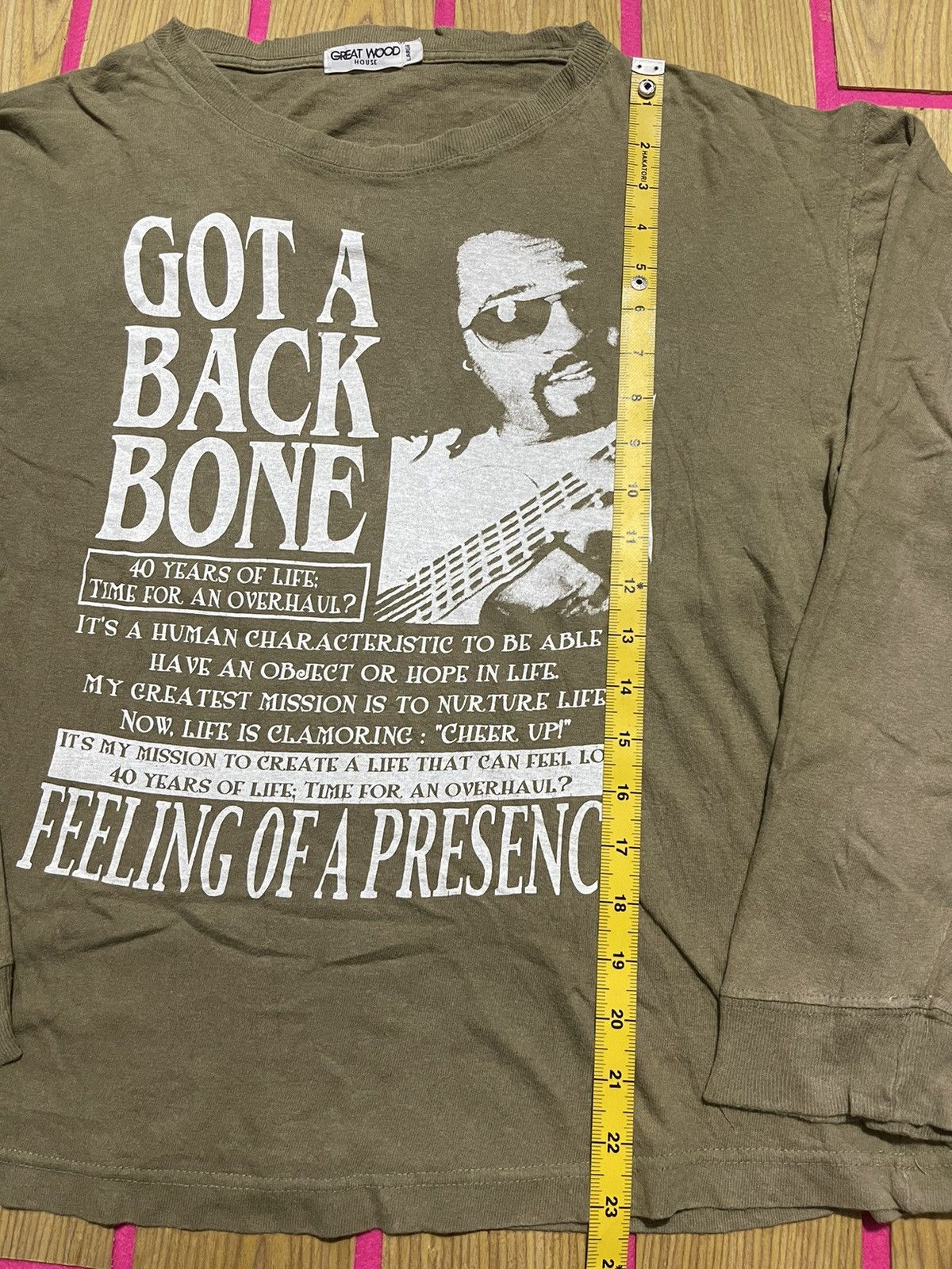 If Six Was Nine Y2K GREAT WOOD long sleeve tshirt vintage Size US L / EU 52-54 / 3 - 7 Thumbnail