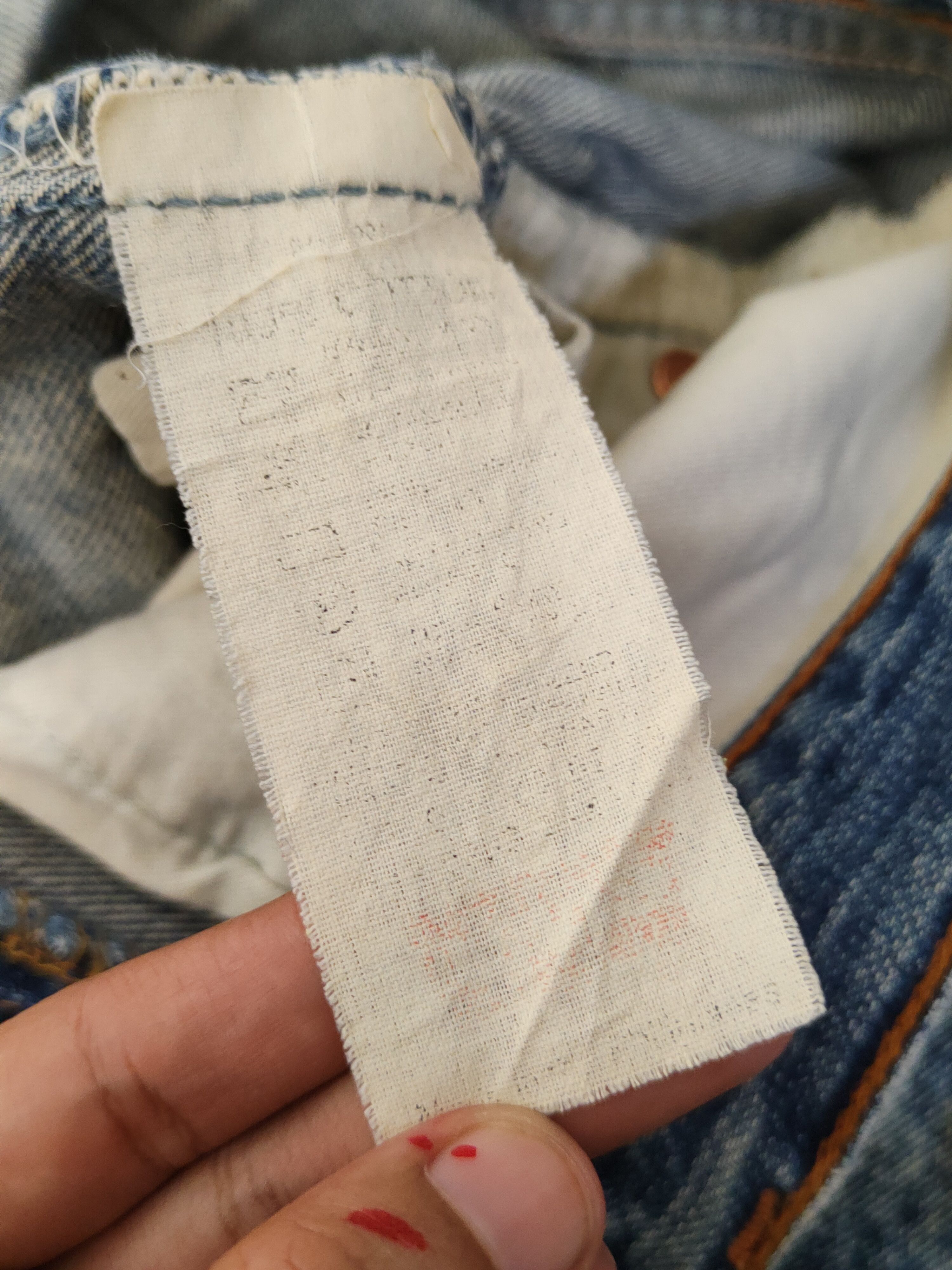 Levi's 512 Levi's vintage Blue Distressed Ripped Jeans denim #W233 Size US 29 - 17 Thumbnail