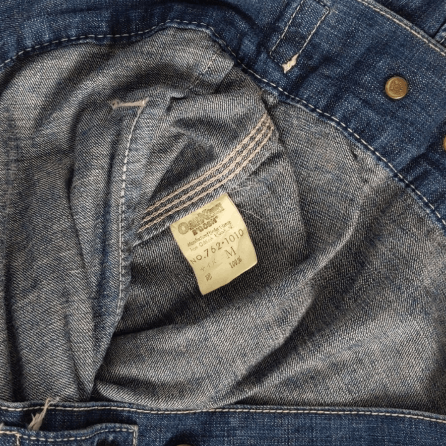 Japanese Brand × Oshkosh Sunfaded Oshkosh Classic Vintage Line 90s Denim Jacket Size US L / EU 52-54 / 3 - 13 Thumbnail