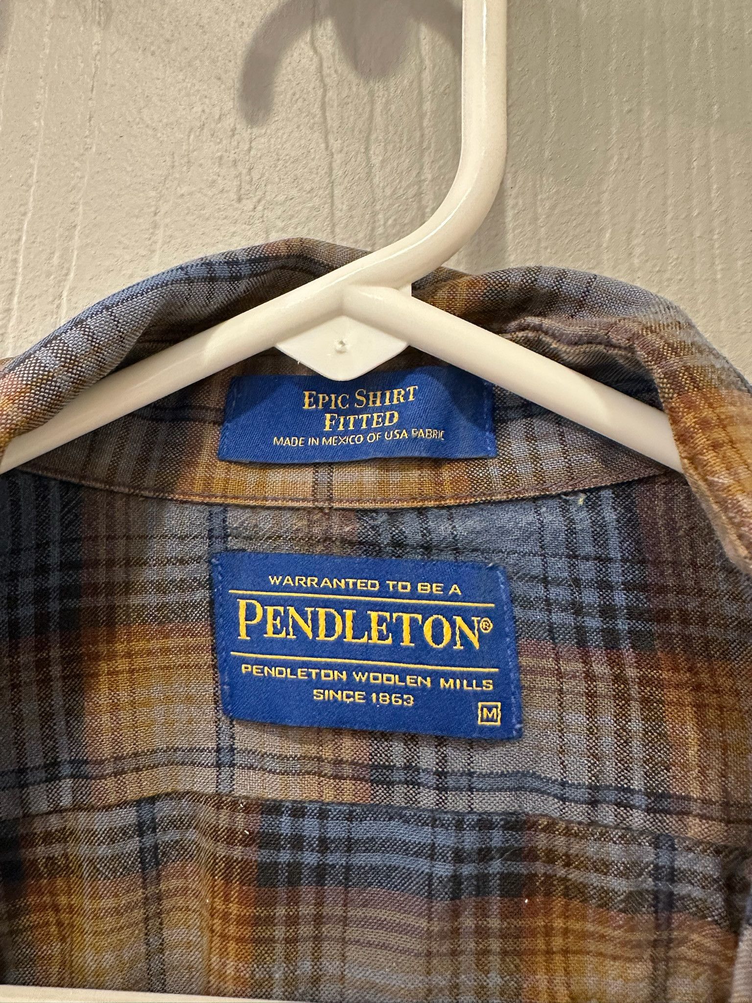 Pendleton Pendleton Pearl Snap Plaid Western Shirt (M) Size US M / EU 48-50 / 2 - 2 Thumbnail
