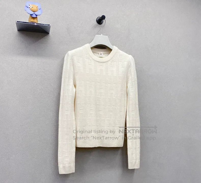 Hermes Hermes Ivory knitted sweater Size XS / US 0-2 / IT 36-38 - 4 Thumbnail