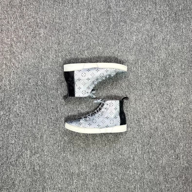 Louis Vuitton Louis Vuitton Black Silver High-Top Sneakers Size US 8 / EU 41 - 5 Thumbnail