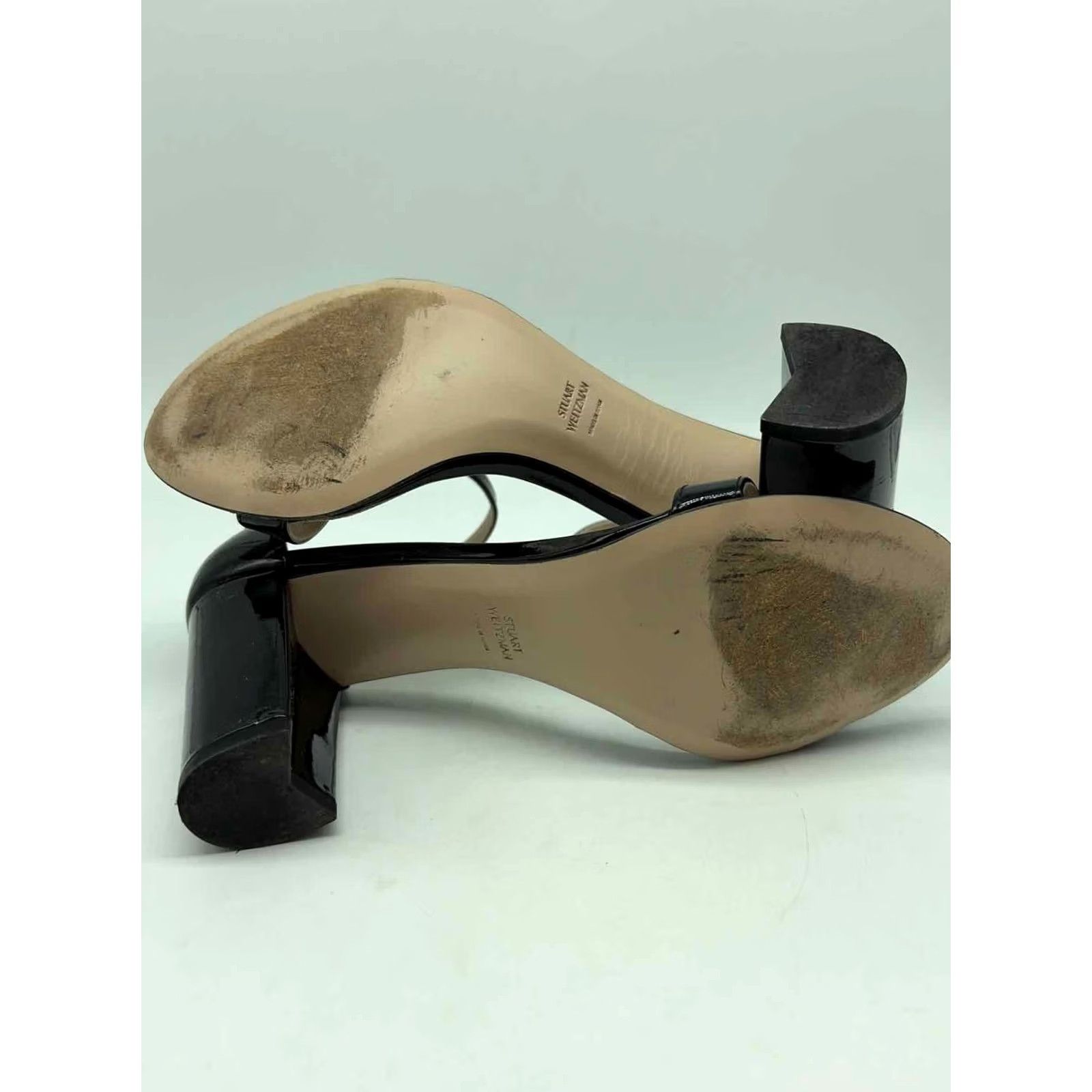 Stuart Weitzman Pre-Owned Stuart Weitzman Black Size 9 Ankle Strap Heels Size US 9 / IT 39 - 6 Thumbnail