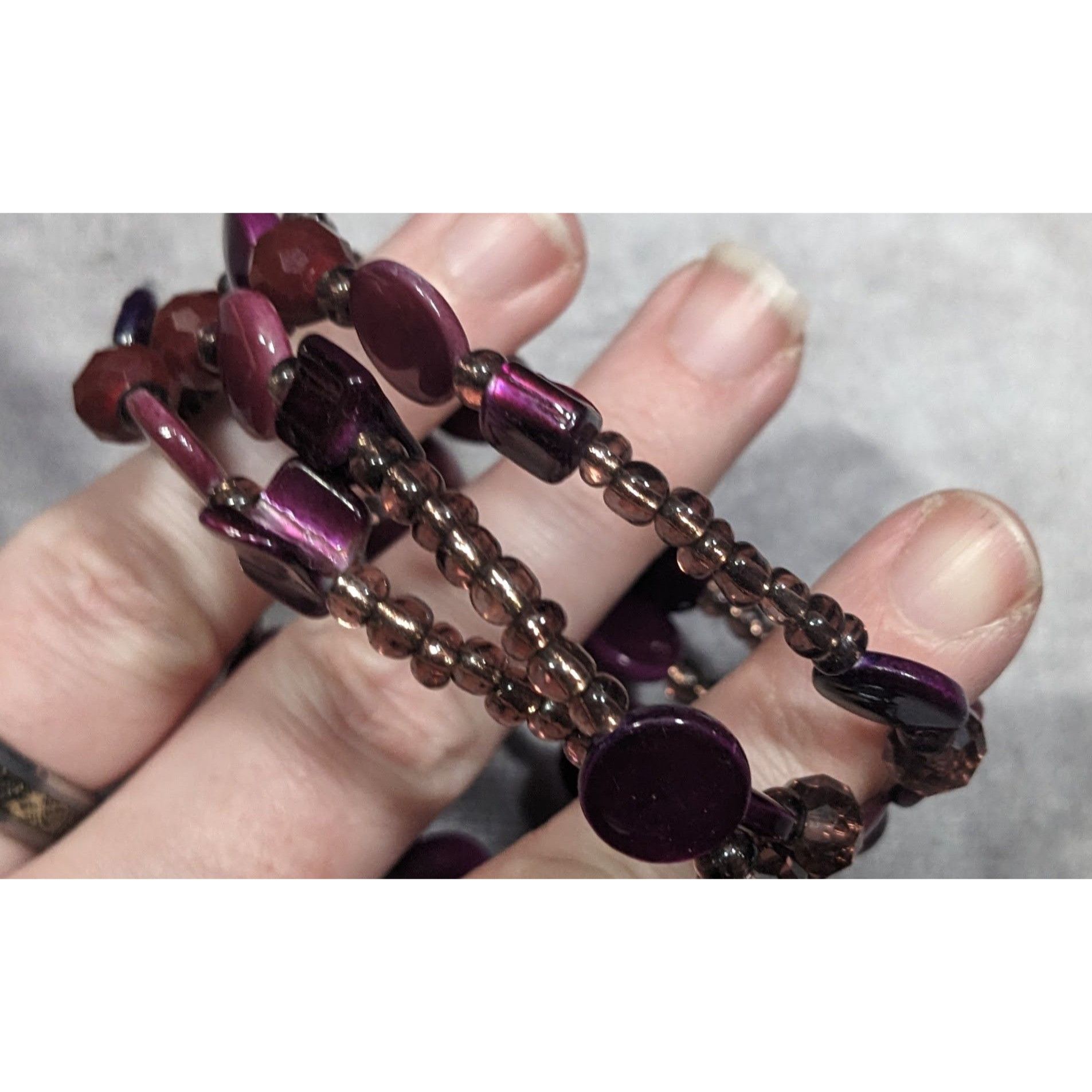 Other Whimsical Mermaidcore Purple And Silver Tone Shell And Glass Size ONE SIZE - 8 Thumbnail