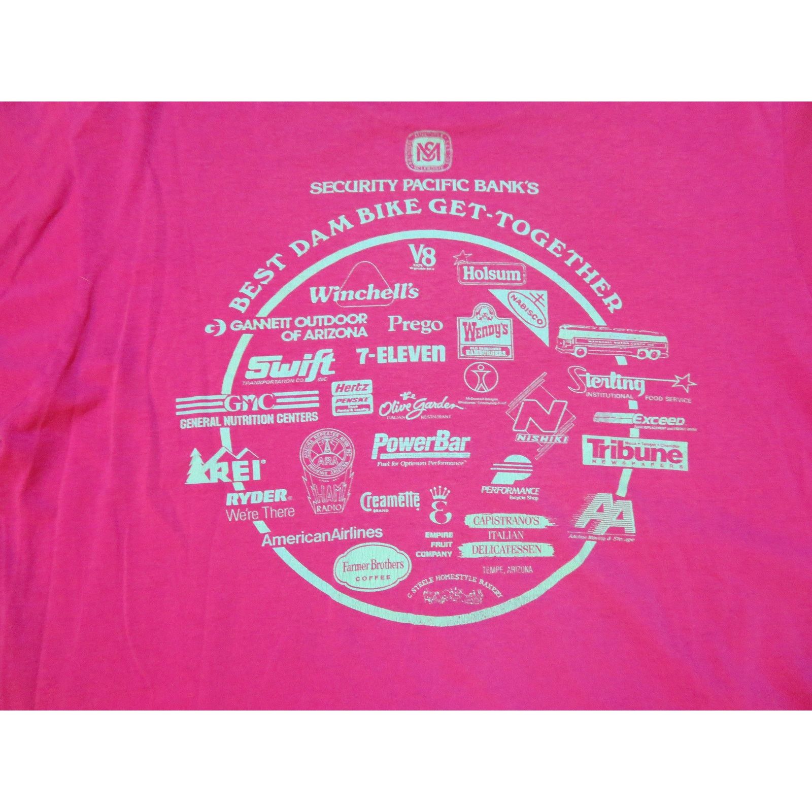 Other Best Dam Bike Get Together T-Shirt Double Sided Sz L 1980s Size US L / EU 52-54 / 3 - 4 Thumbnail