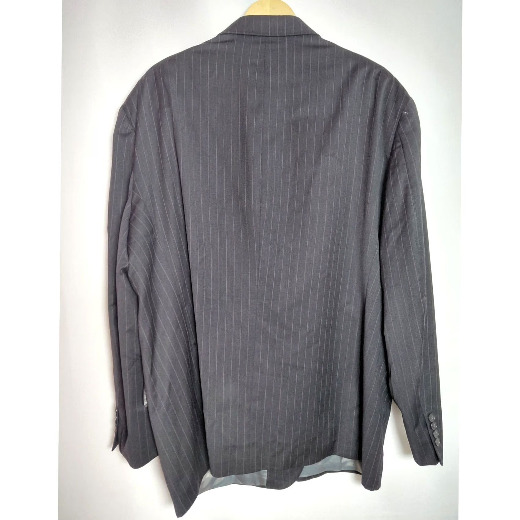 Vintage Gianfranco Ruffini Italy Worsted Wool Blazer Gray 52 Size 52R - 2 Thumbnail