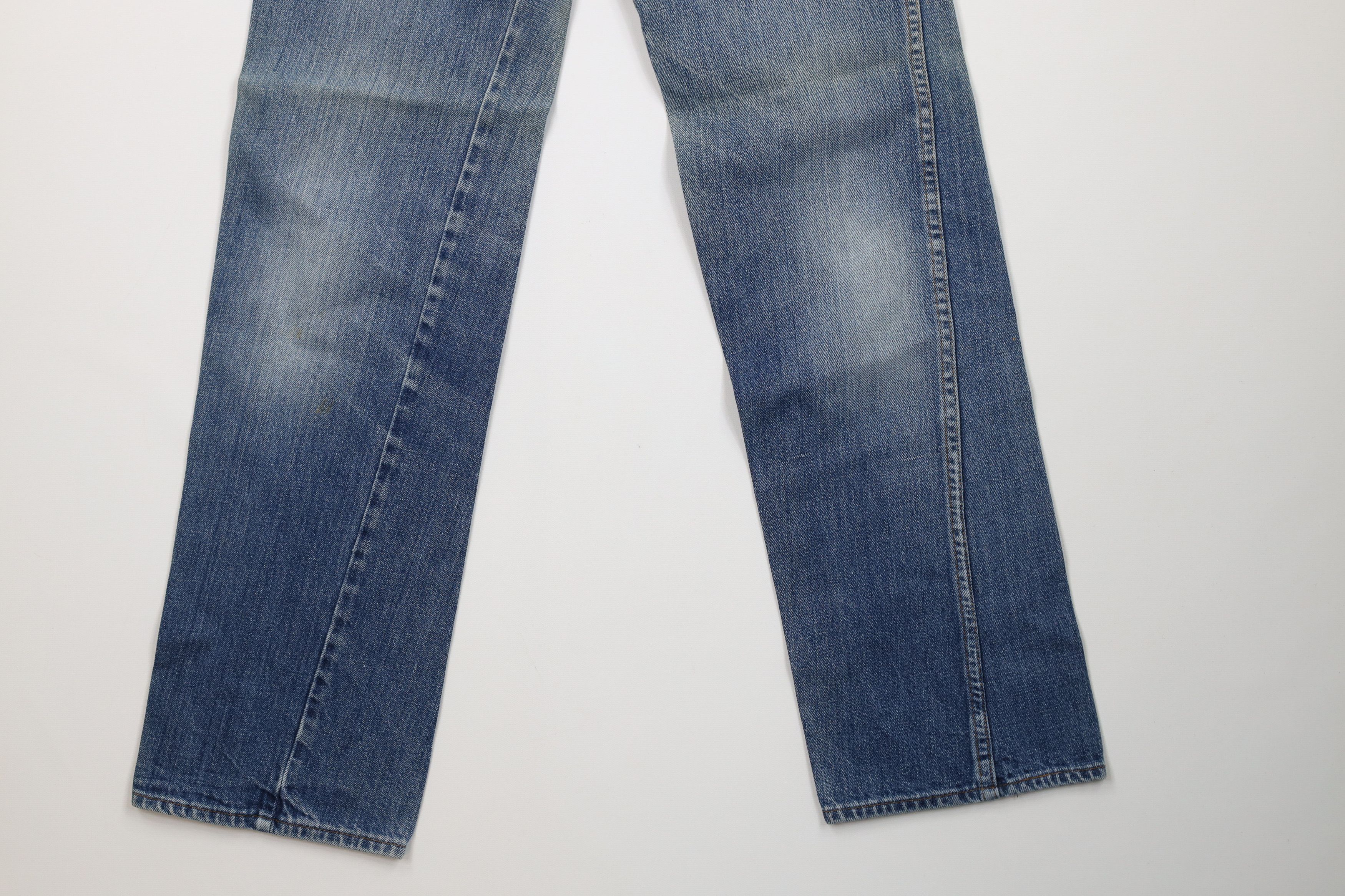 Vintage Vintage 70s Streetwear Straight Leg Denim Jeans Blue Cotton Size 27" / US 4 / IT 40 - 4 Thumbnail