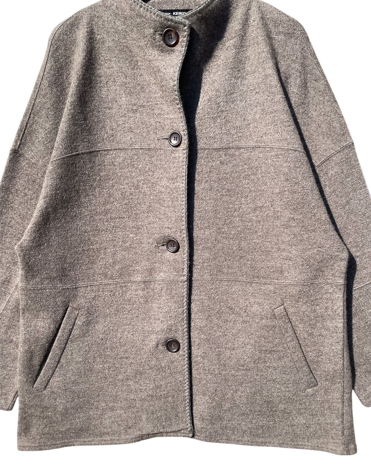 Japanese Brand RARE🔥 Keiko Kishi Wool Blend Jacket With Button Closure Size L / US 10 / IT 46 - 4 Thumbnail