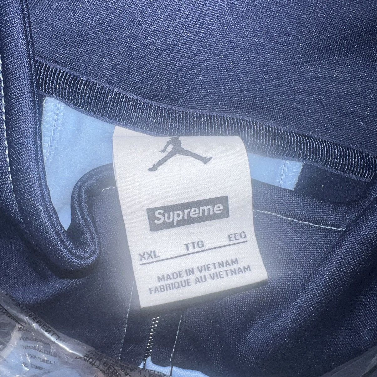 Jordan Brand × Supreme Supreme Jordan Tricot Track Jacket Light Blue Size: XXL Size US XXL / EU 58 / 5 - 5 Thumbnail