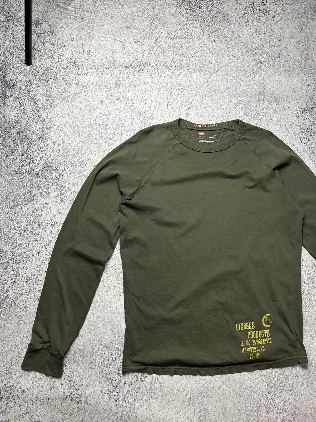 Diesel Vintage Avant Garde Diesel long Sleeve Big Logo size M Size US M / EU 48-50 / 2 - 2 Thumbnail