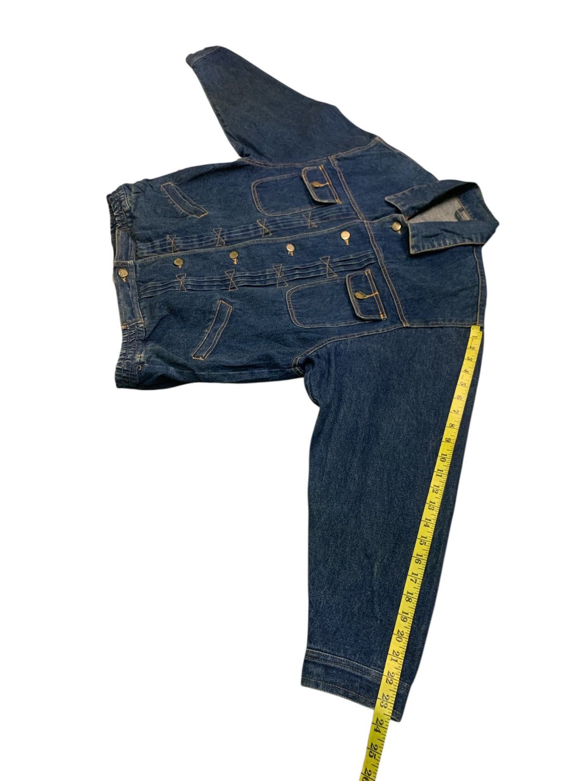 Japanese Brand Rare Design Vintage Japanese Denim Jackets Size US L / EU 52-54 / 3 - 7 Thumbnail