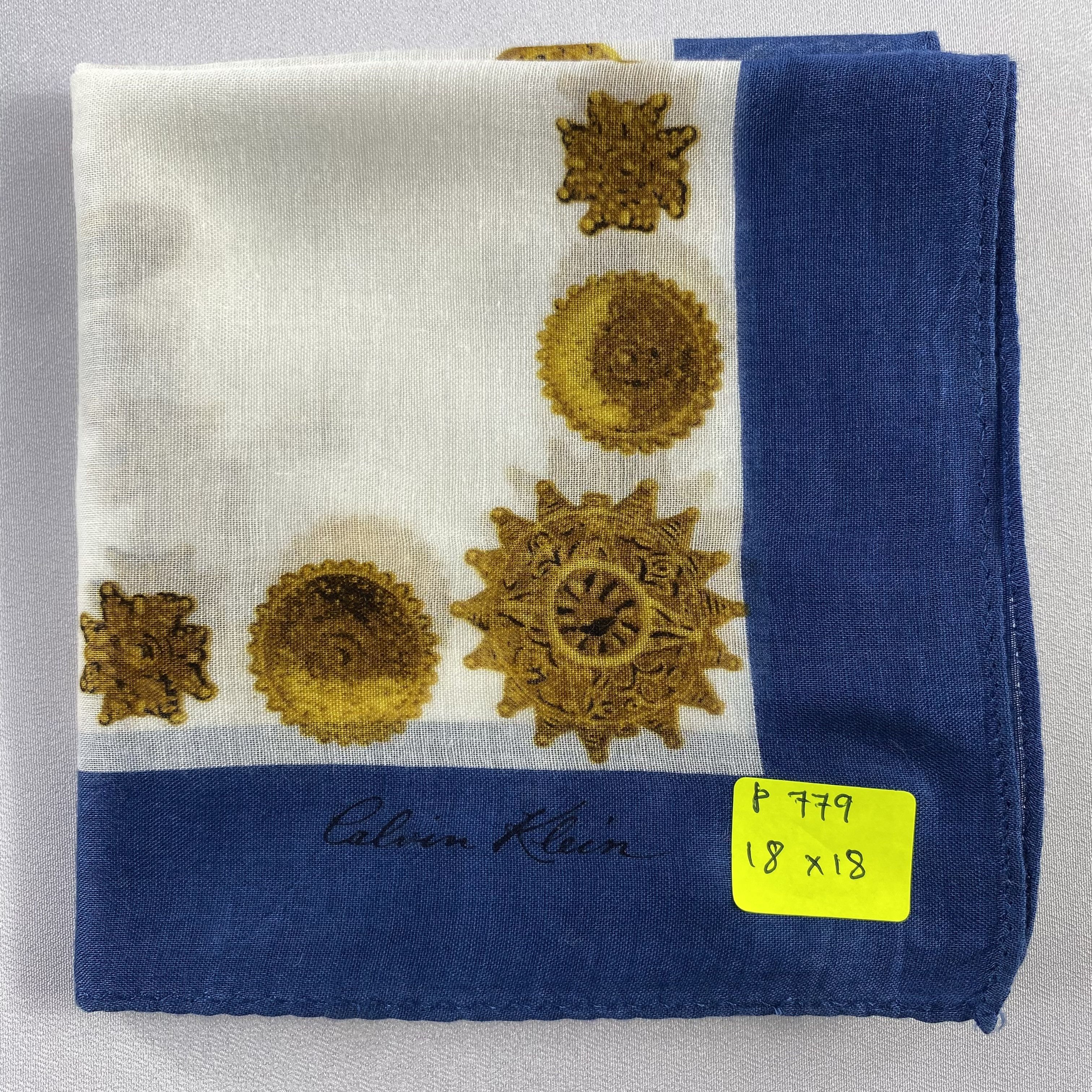 Calvin Klein × Vintage Calvin Klein Handkerchief / Neckerchief / Bandana-P779 Size ONE SIZE - 5 Thumbnail