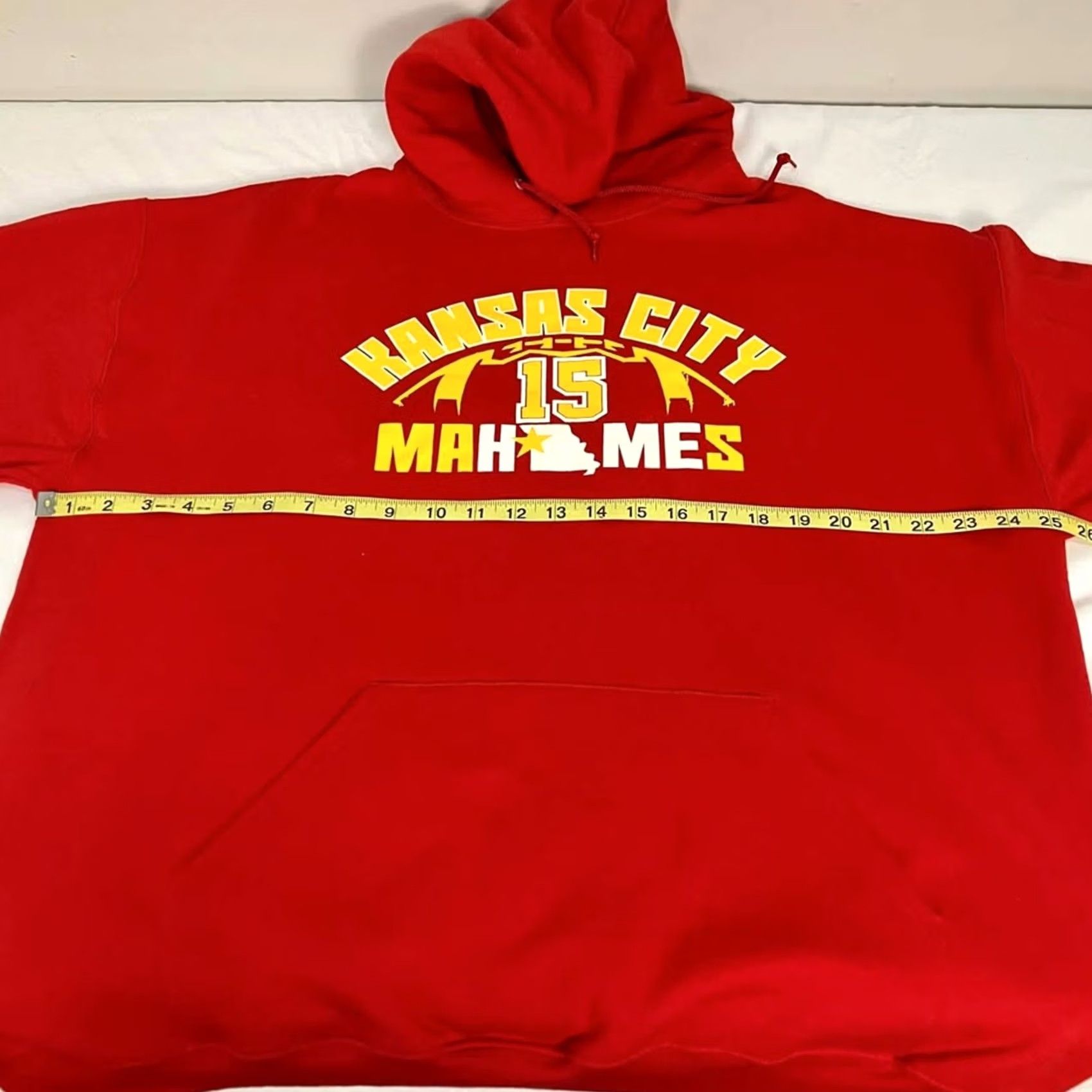Jerzees KANSAS CITY CHIEFS Patrick Mahomes “15” Is Ma-Home Hoodie Sweatshirt Red Size XL Size US XL / EU 56 / 4 - 5 Thumbnail