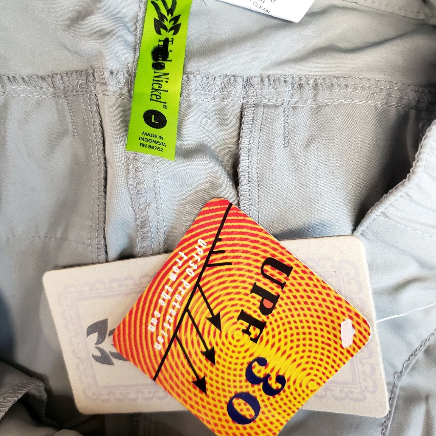 Vintage Triple Nickel Womens Convertible Pants Sz Large Gray Mid Rise Pants Size 36" / US 14 / IT 50 - 6 Thumbnail