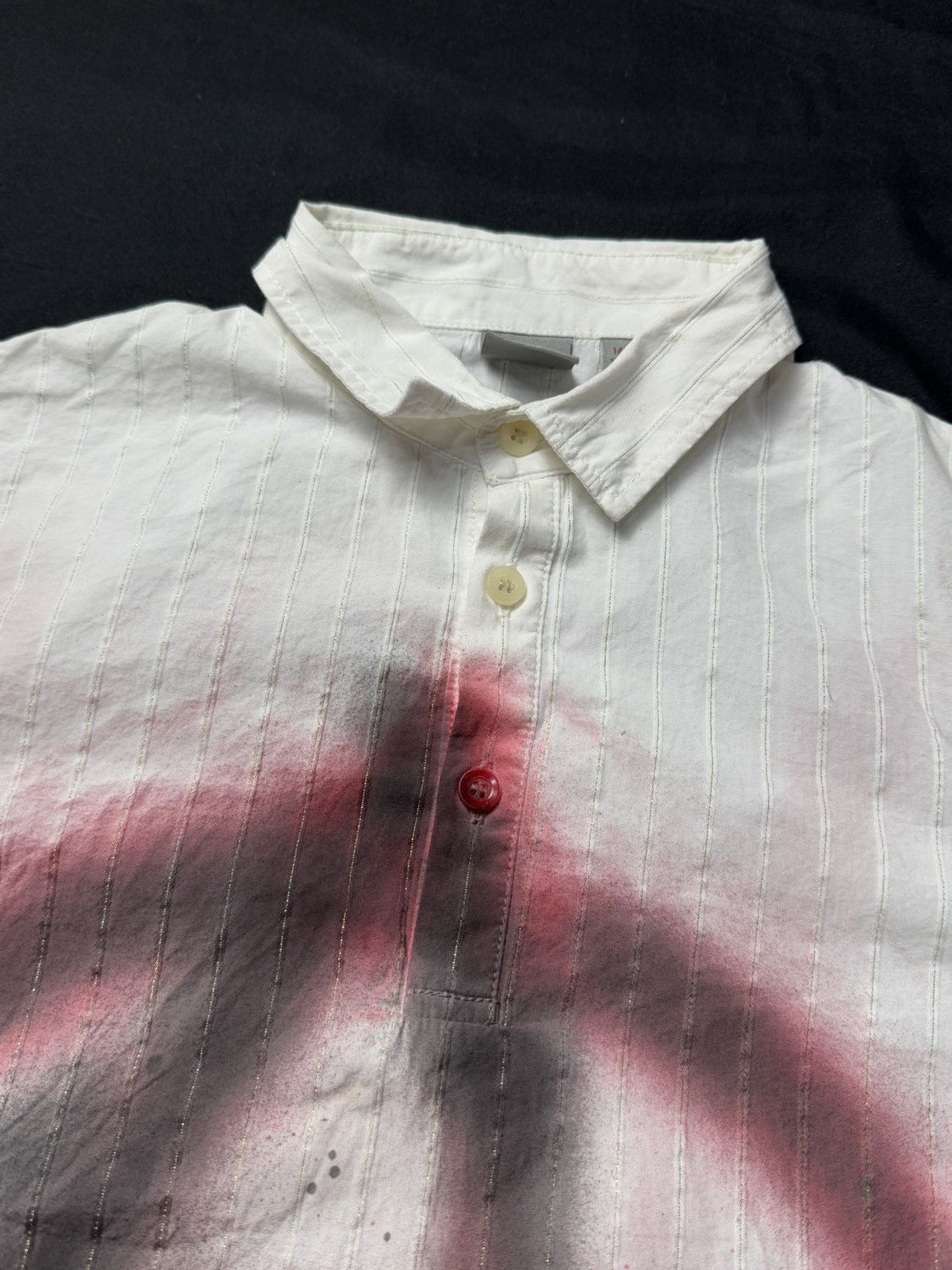 Undercover Undercover Half Button Shirt Anarchy Sprayed Size US S / EU 44-46 / 1 - 5 Thumbnail
