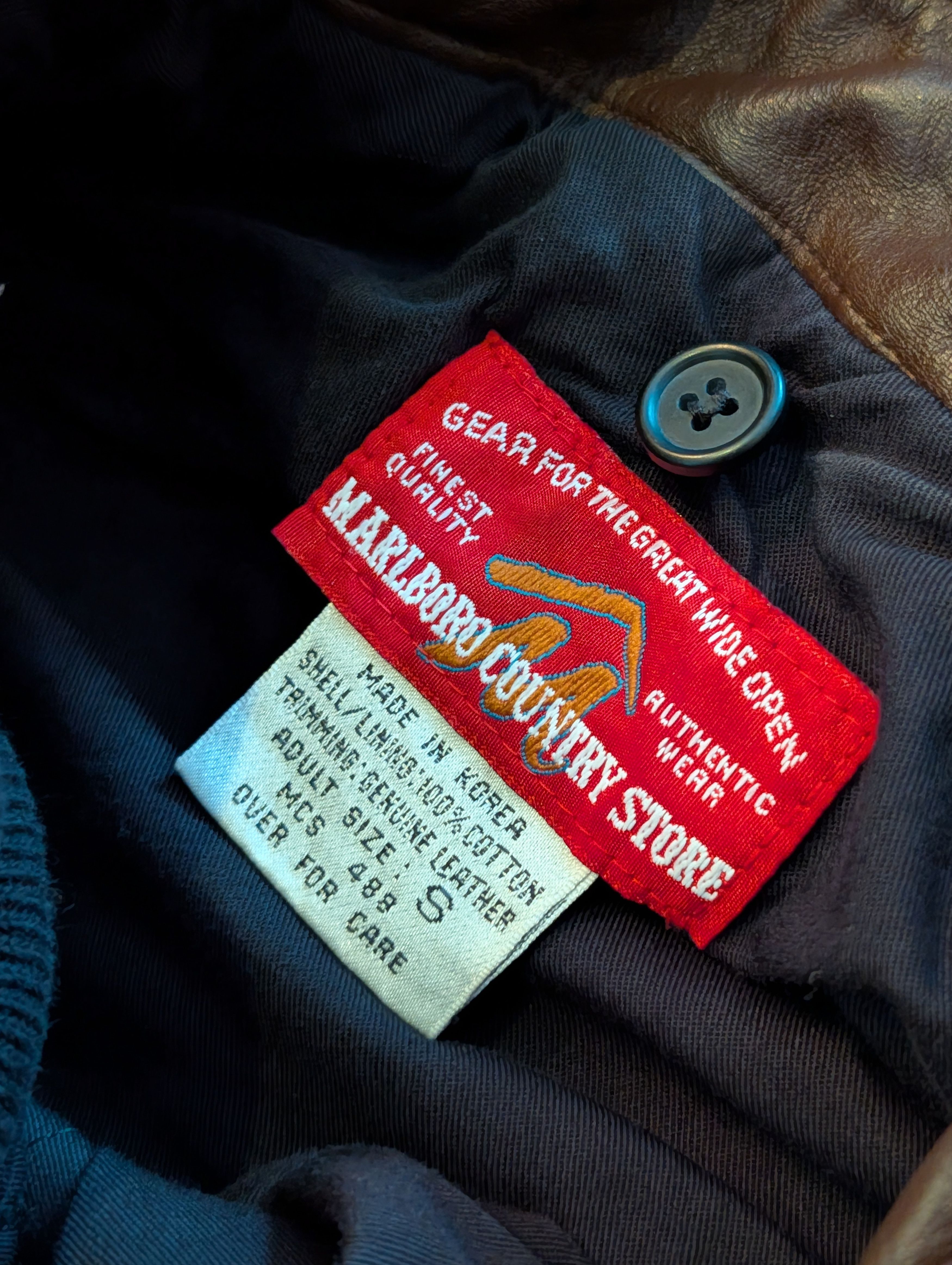 Marlboro Vintage Marlboro Country Store Leather Trim Barn Jacket Size US S / EU 44-46 / 1 - 2 Thumbnail