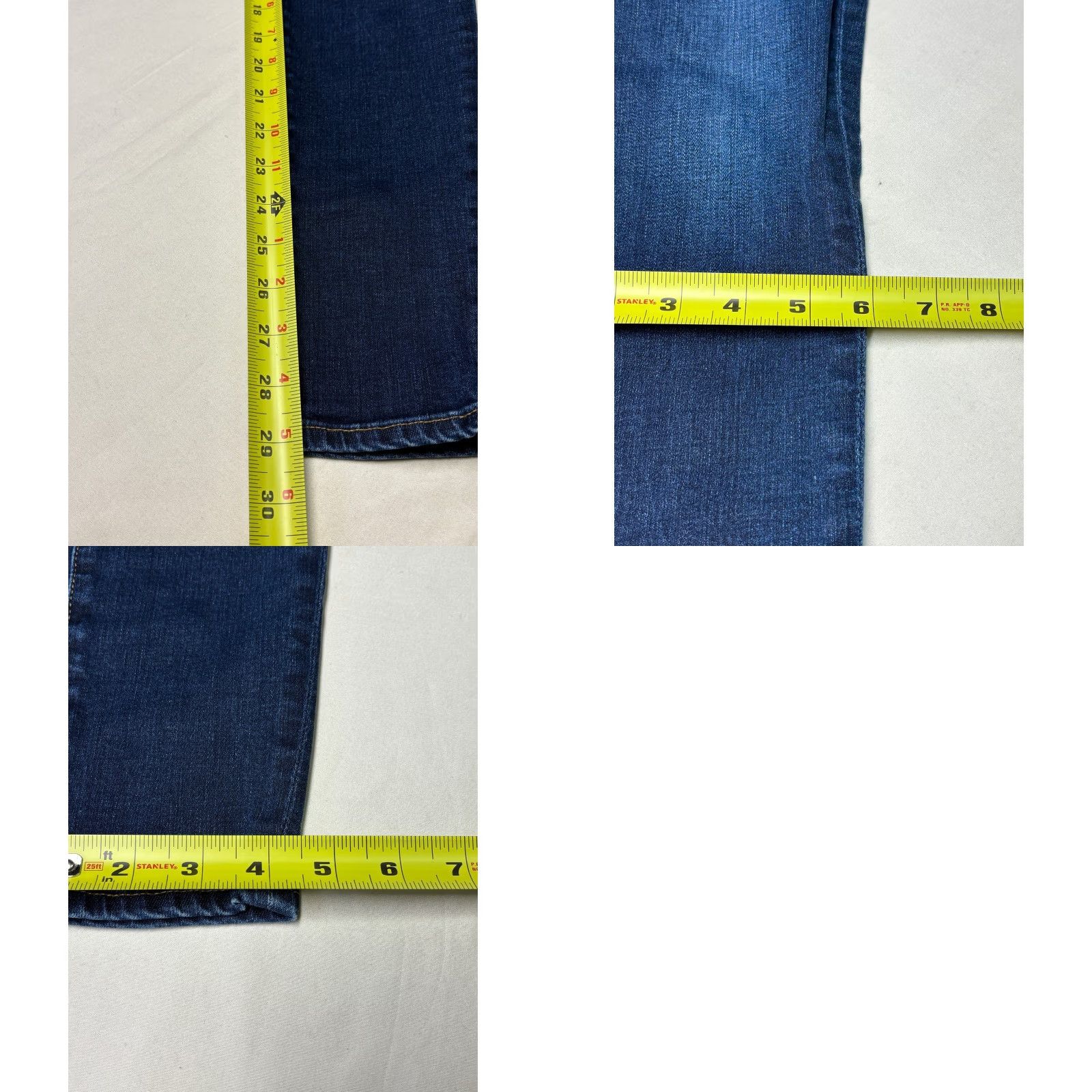 Vintage AG Adriano Goldschmied The Absolute Legging Extreme Skinny Jeans Blue 28R 30in Inseam Womens Denim Stretch Pockets 5-Pocket Zip Button Size 28" / US 6 / IT 42 - 9 Thumbnail