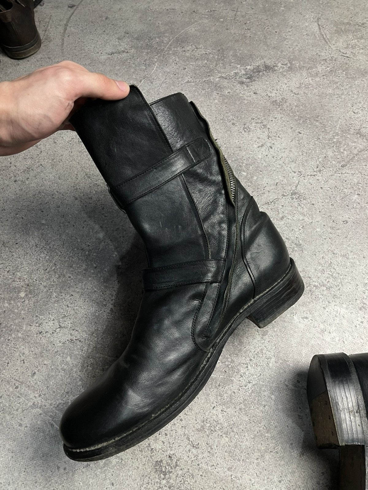 Officine Creative Rare Officine Creative Leather Zip Boots Size US 11 / EU 44 - 6 Thumbnail