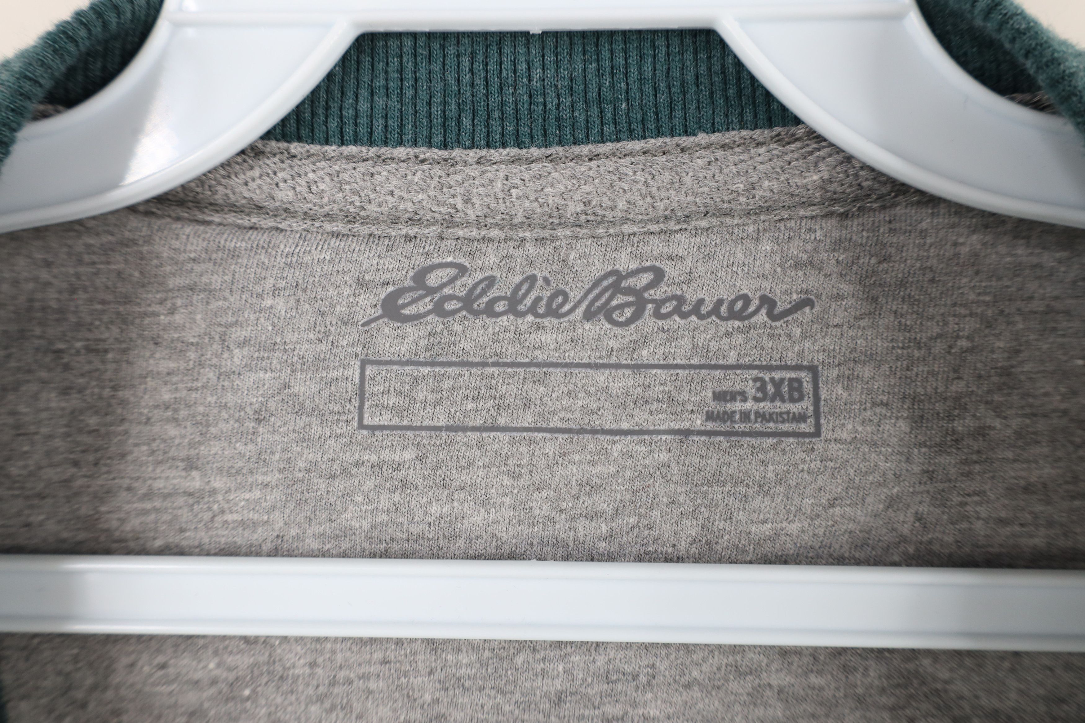 Eddie Bauer × Vintage Vintage Eddie Bauer Waffle Knit Long Sleeve Henley T-Shirt Size US XXL / EU 58 / 5 - 10 Thumbnail