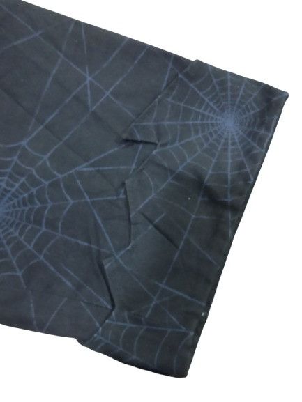 Japanese Brand Peace Now Punk / Goth Spiderwebs Printed Short Pant Size US 28 / EU 44 - 4 Thumbnail