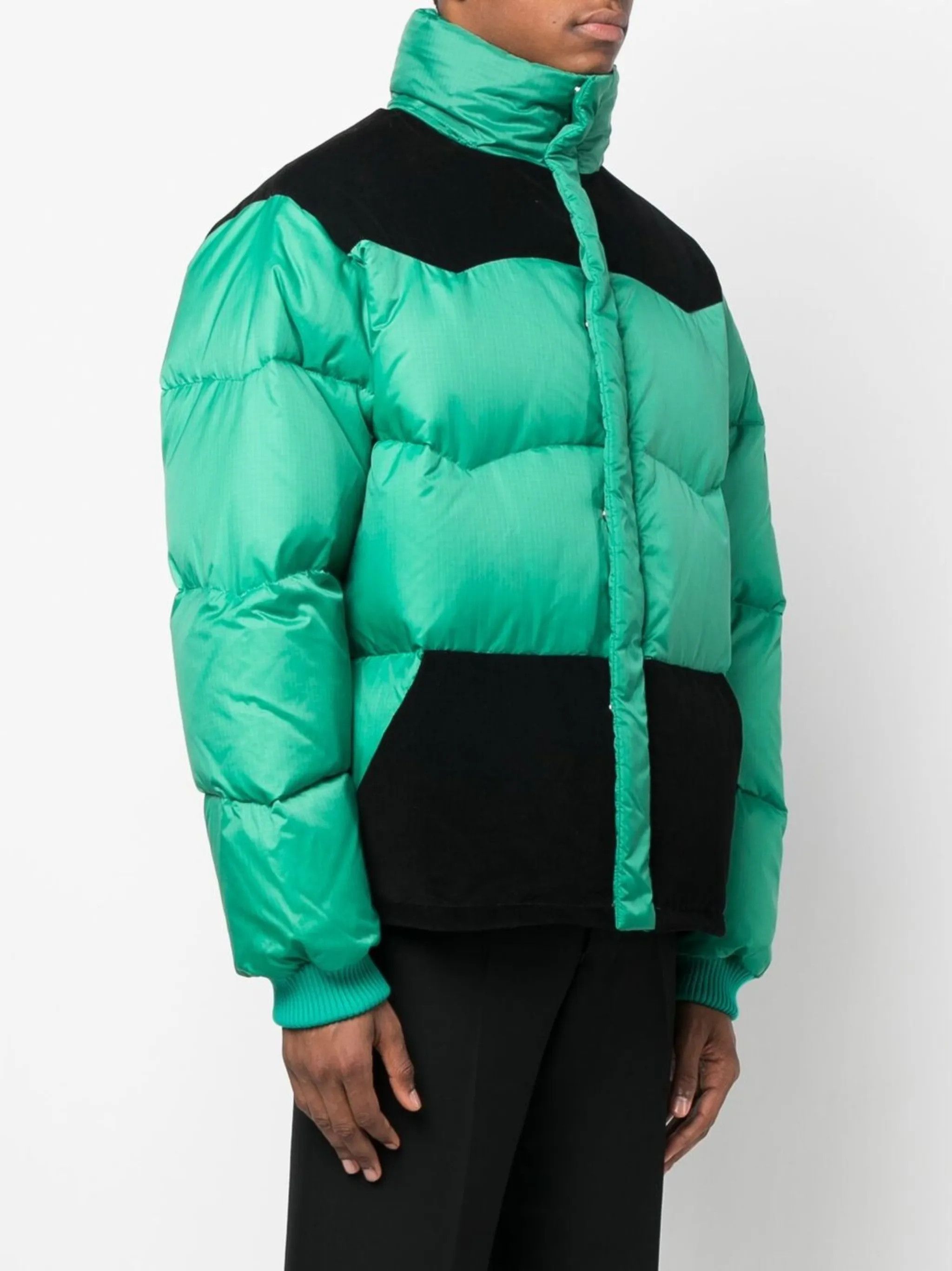 Marni o1y0225 Shell Jacket in Green/Black Size US M / EU 48-50 / 2 - 2 Thumbnail
