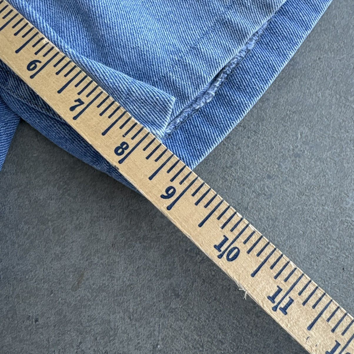 Bugle Boy Vintage 90's Bugle Boy Light Blue Denim Jean Shorts Jorts 33 Size US 33 - 13 Thumbnail