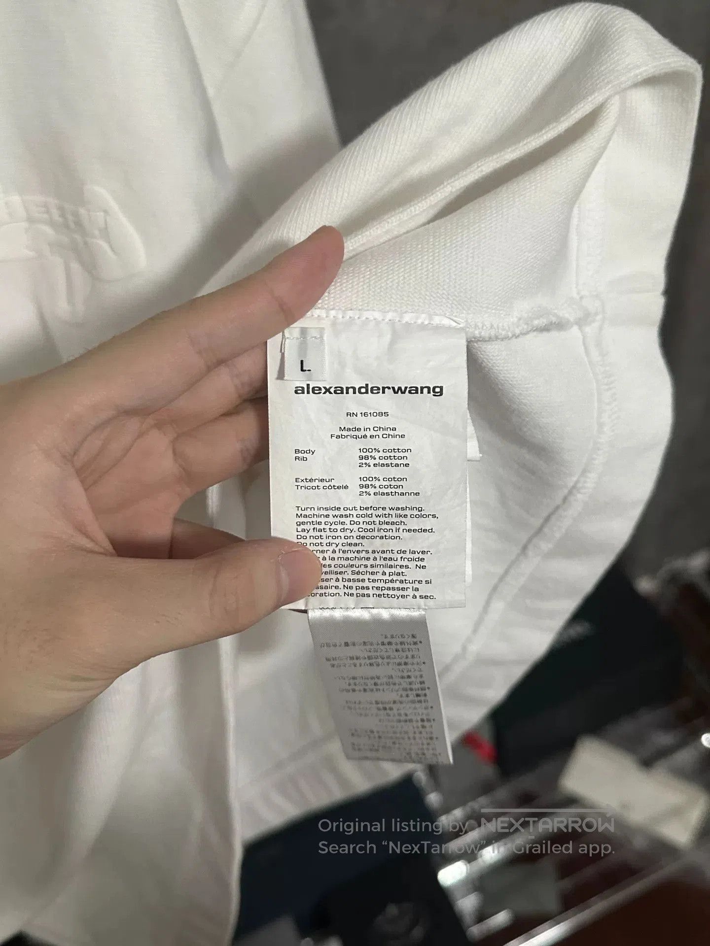 Alexander Wang Alexander Wang Logo Print Short-Sleeve T-Shirt. Size US L / EU 52-54 / 3 - 4 Thumbnail