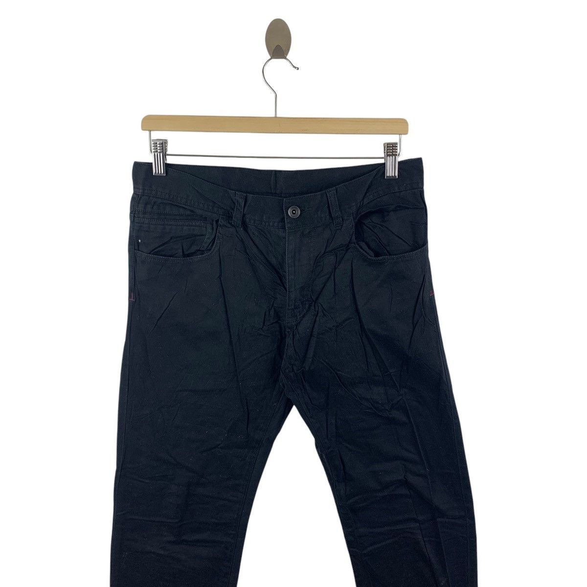 Issey Miyake × Japanese Brand × Tete Homme TETE HOMME issey miyake black colour jeans Size US 31 - 2 Thumbnail
