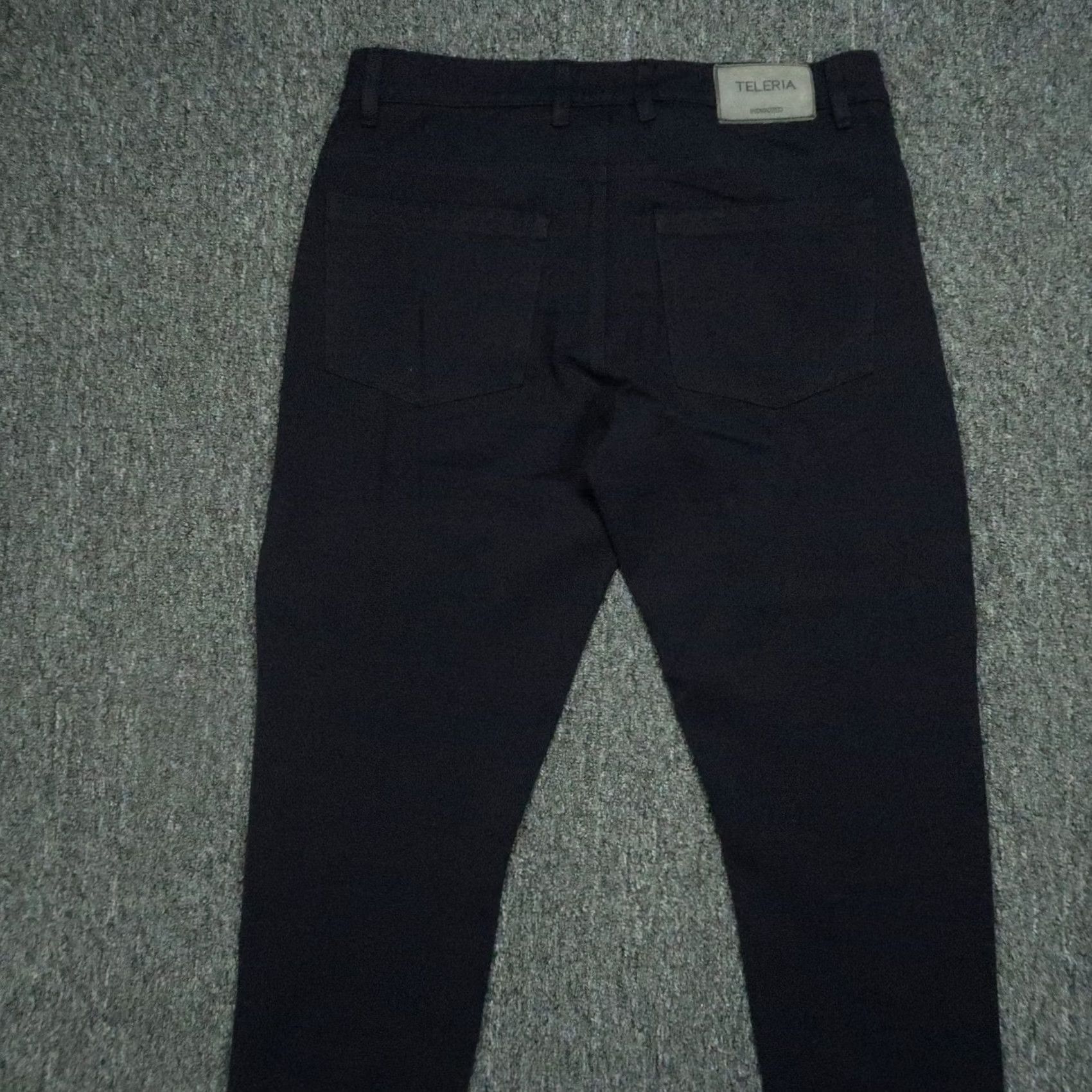 Vintage Teleria Zed Pants Mens 35x26 Blue COBRA 17 A Indigozed Stretch 5 Pocket Italy Size US 35 - 7 Thumbnail