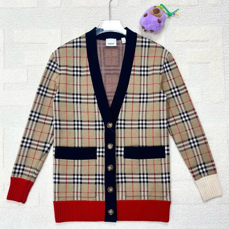 Burberry Burberry Women's Khaki Cardigan Sweater Size XXS / US 00 / IT 34 - 1 Thumbnail
