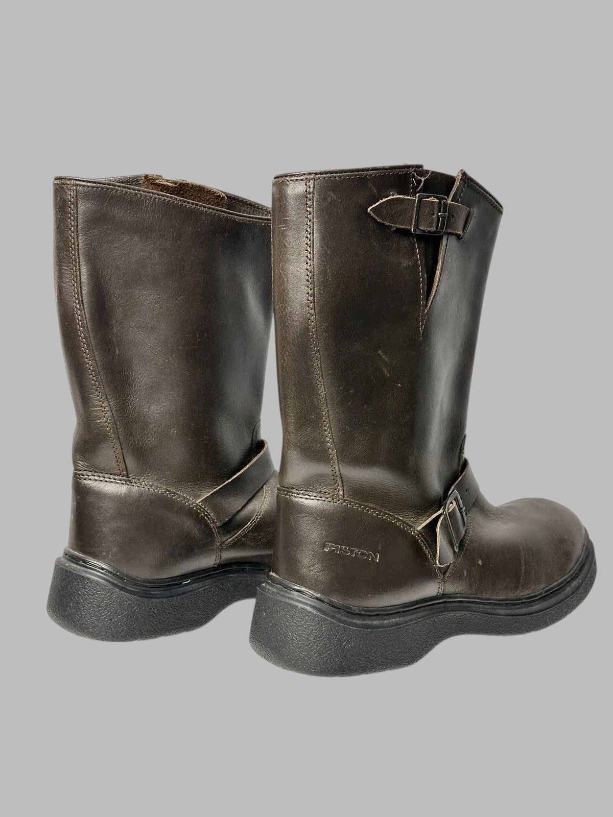 Other Western AS98 Vintage High Leather Boots Balenciaga Inspired Size US 11 / EU 44 - 7 Thumbnail