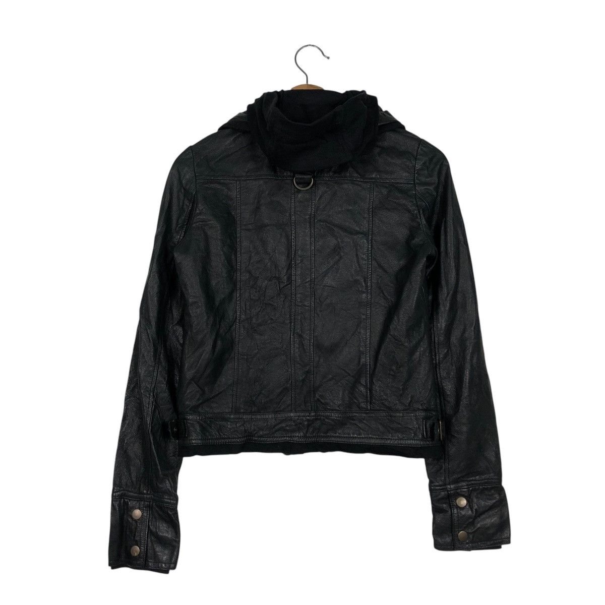 Japanese Brand 🔥VINTAGE CROPPED BIKER LEATHER JACKET BRUSH ISSEY MIYAKE Size US S / EU 44-46 / 1 - 10 Thumbnail