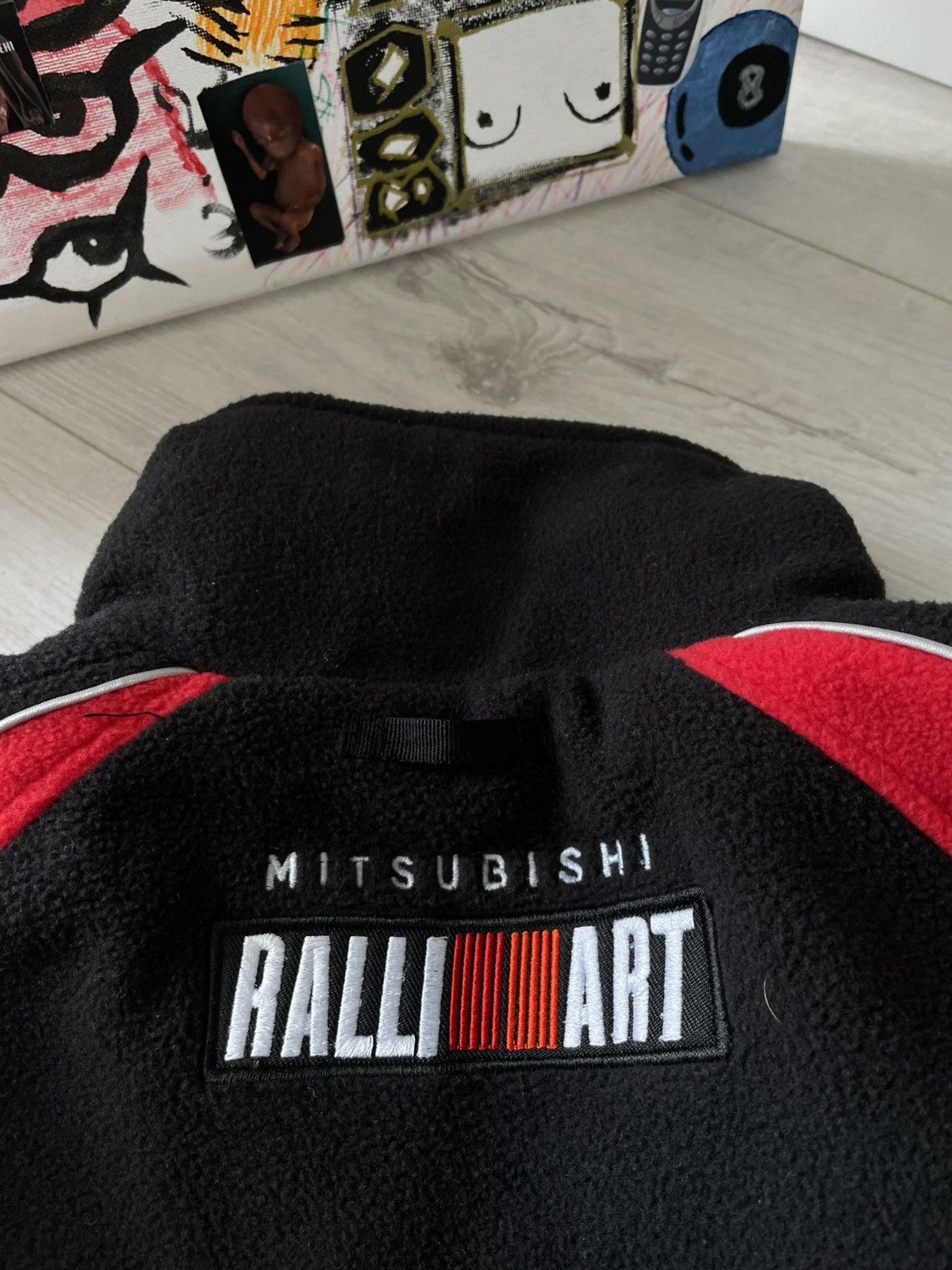 Vintage Vintage 00's Mitsubishi Ralli Art Racing Fleece Jacket Size US S / EU 44-46 / 1 - 6 Thumbnail