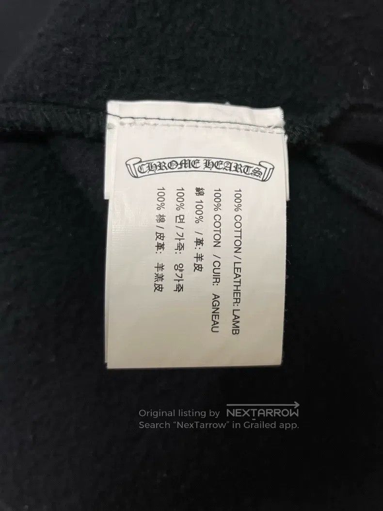 Chrome Hearts CHROME HEARTS Size XS Black leather three cross cross silve Size US XS / EU 42 / 0 - 4 Thumbnail